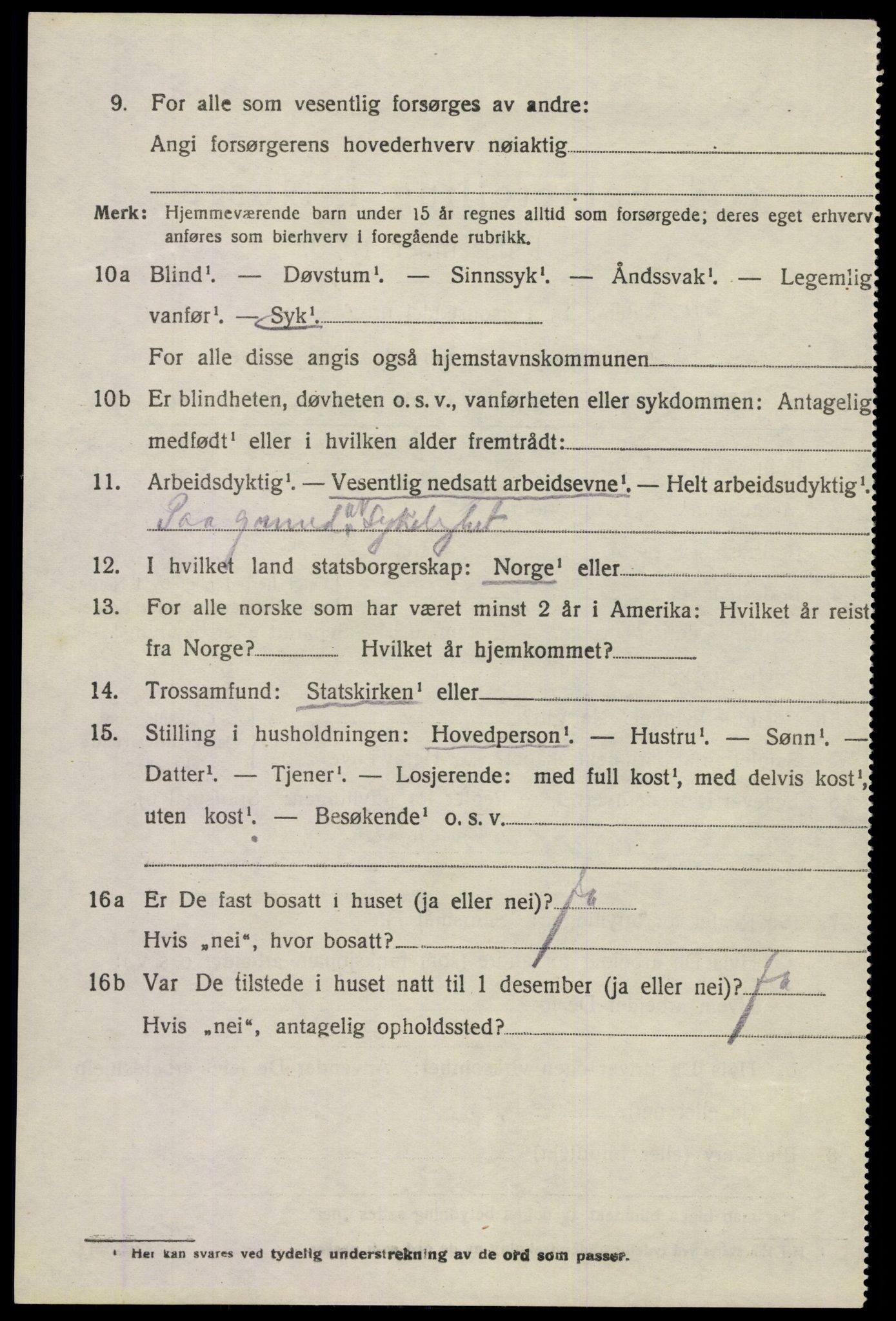 SAKO, 1920 census for Eidanger, 1920, p. 7193