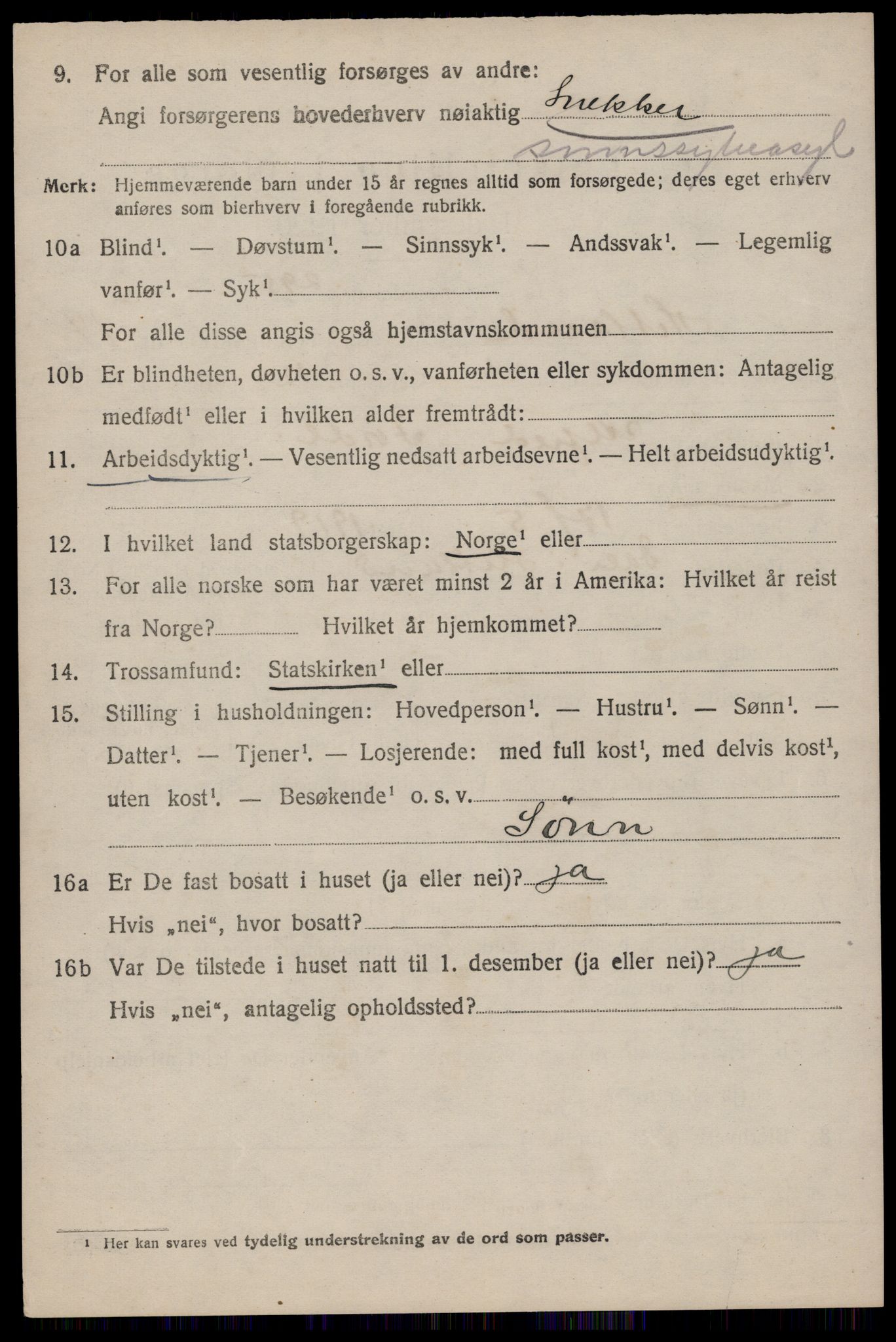 SAST, 1920 census for Hetland, 1920, p. 22806