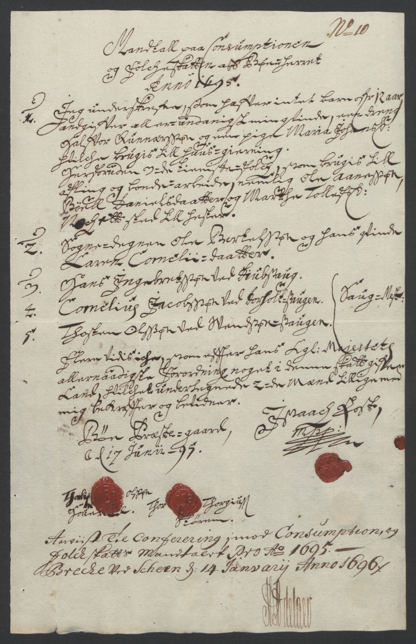 Rentekammeret inntil 1814, Reviderte regnskaper, Fogderegnskap, AV/RA-EA-4092/R36/L2093: Fogderegnskap Øvre og Nedre Telemark og Bamble, 1695, p. 328