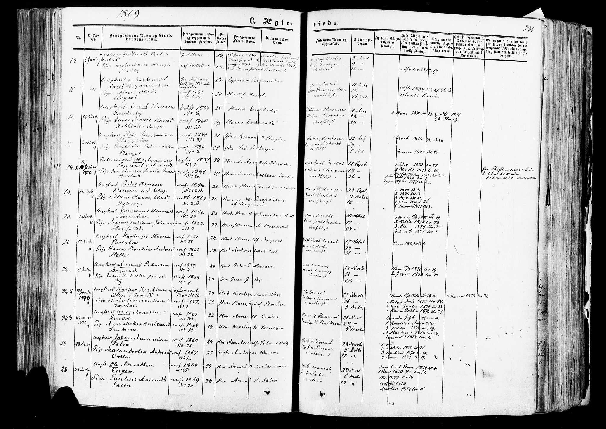 Aurskog prestekontor Kirkebøker, AV/SAO-A-10304a/F/Fa/L0007: Parish register (official) no. I 7, 1854-1877, p. 235