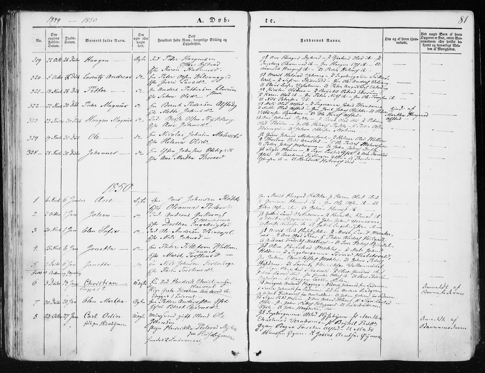 Ministerialprotokoller, klokkerbøker og fødselsregistre - Nord-Trøndelag, SAT/A-1458/709/L0074: Parish register (official) no. 709A14, 1845-1858, p. 81