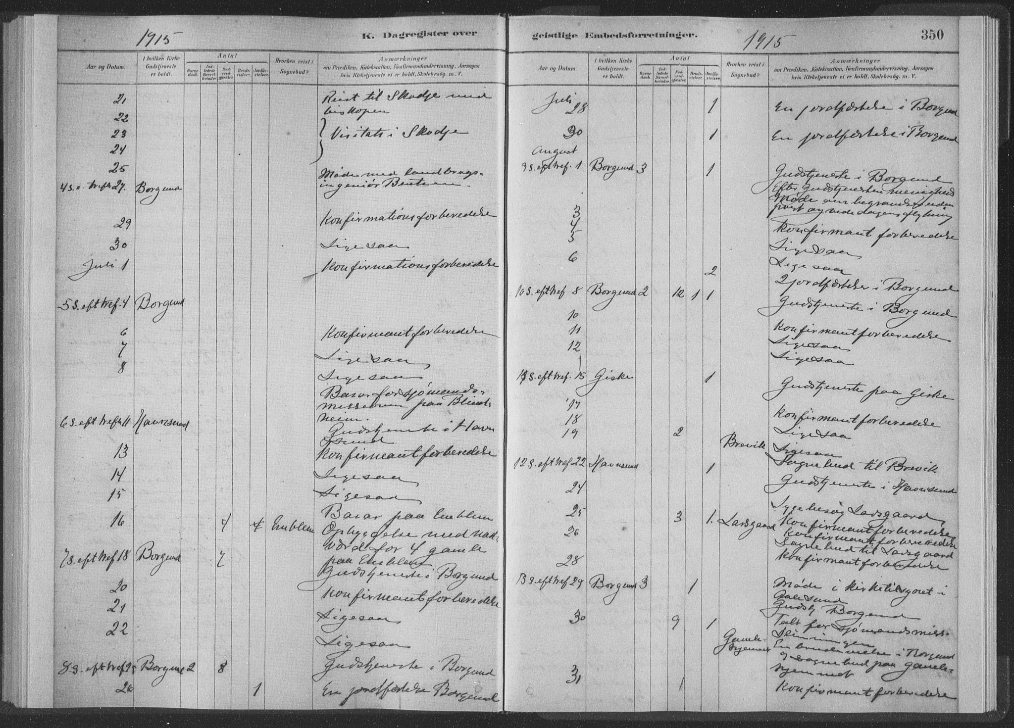 Ministerialprotokoller, klokkerbøker og fødselsregistre - Møre og Romsdal, AV/SAT-A-1454/528/L0404: Parish register (official) no. 528A13II, 1880-1922, p. 350