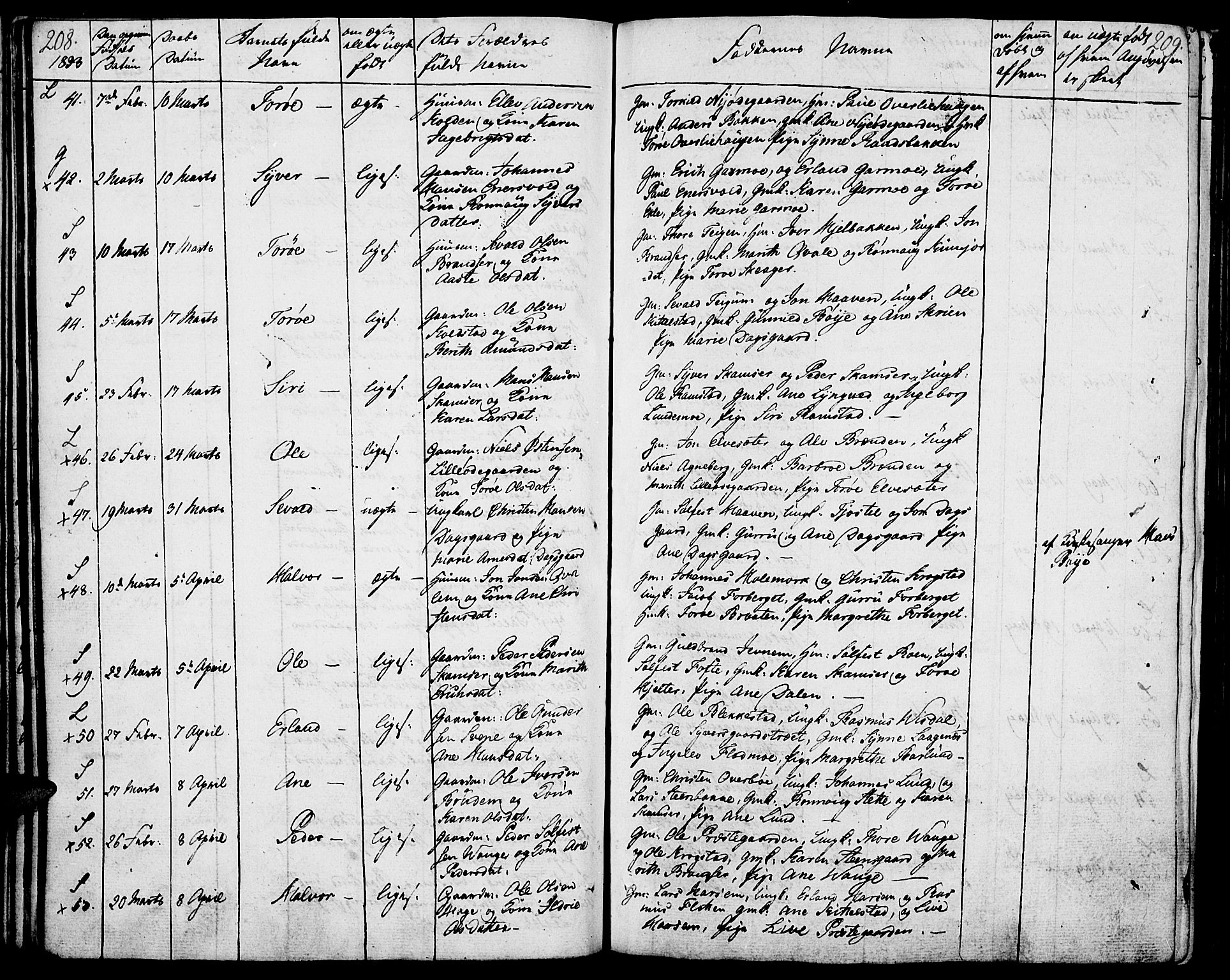 Lom prestekontor, AV/SAH-PREST-070/K/L0005: Parish register (official) no. 5, 1825-1837, p. 208-209