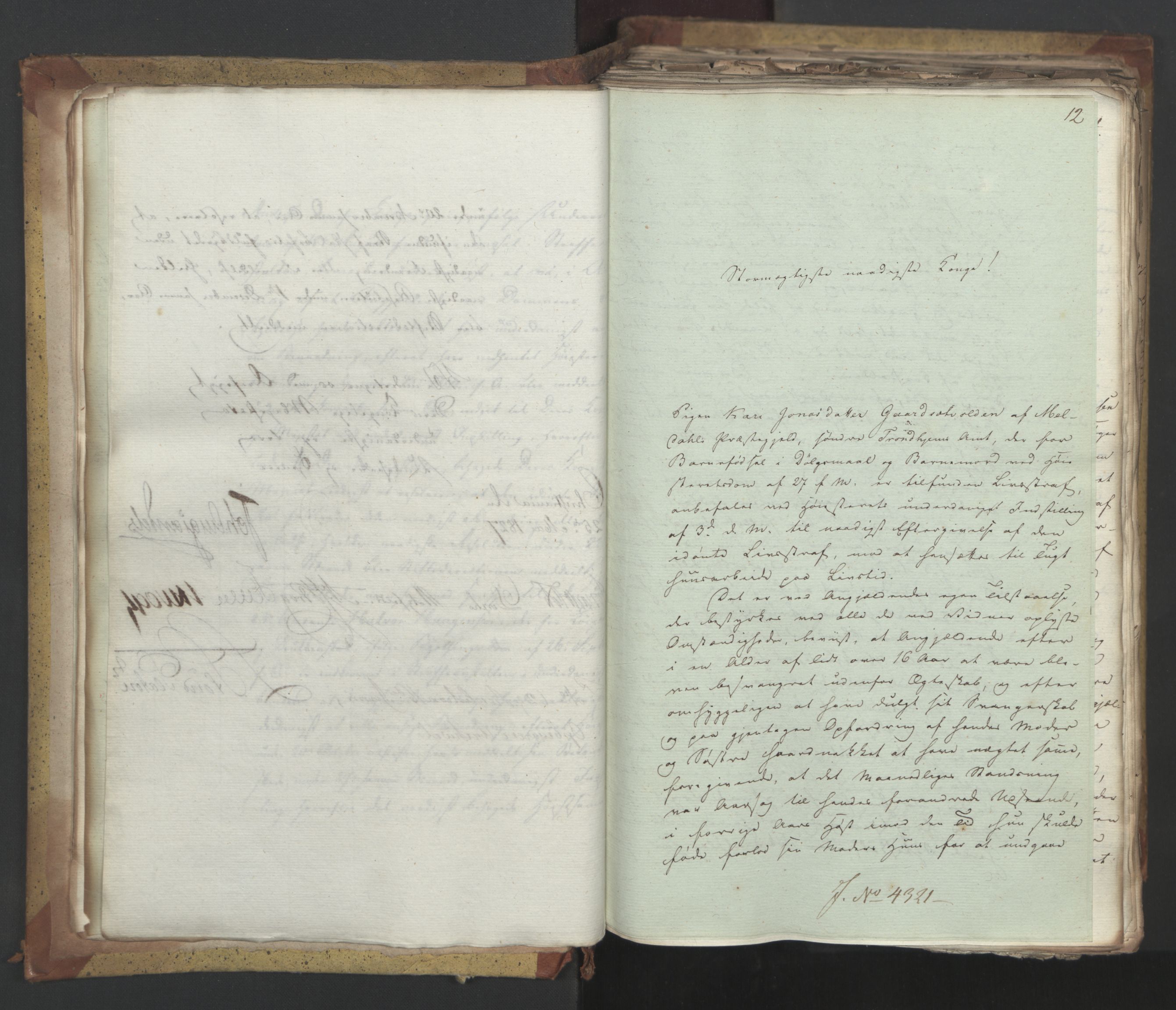 Statsrådsavdelingen i Stockholm, AV/RA-S-1003/D/Da/L0051: Regjeringsinnstillinger nr. 4310-4565, 1827, p. 35