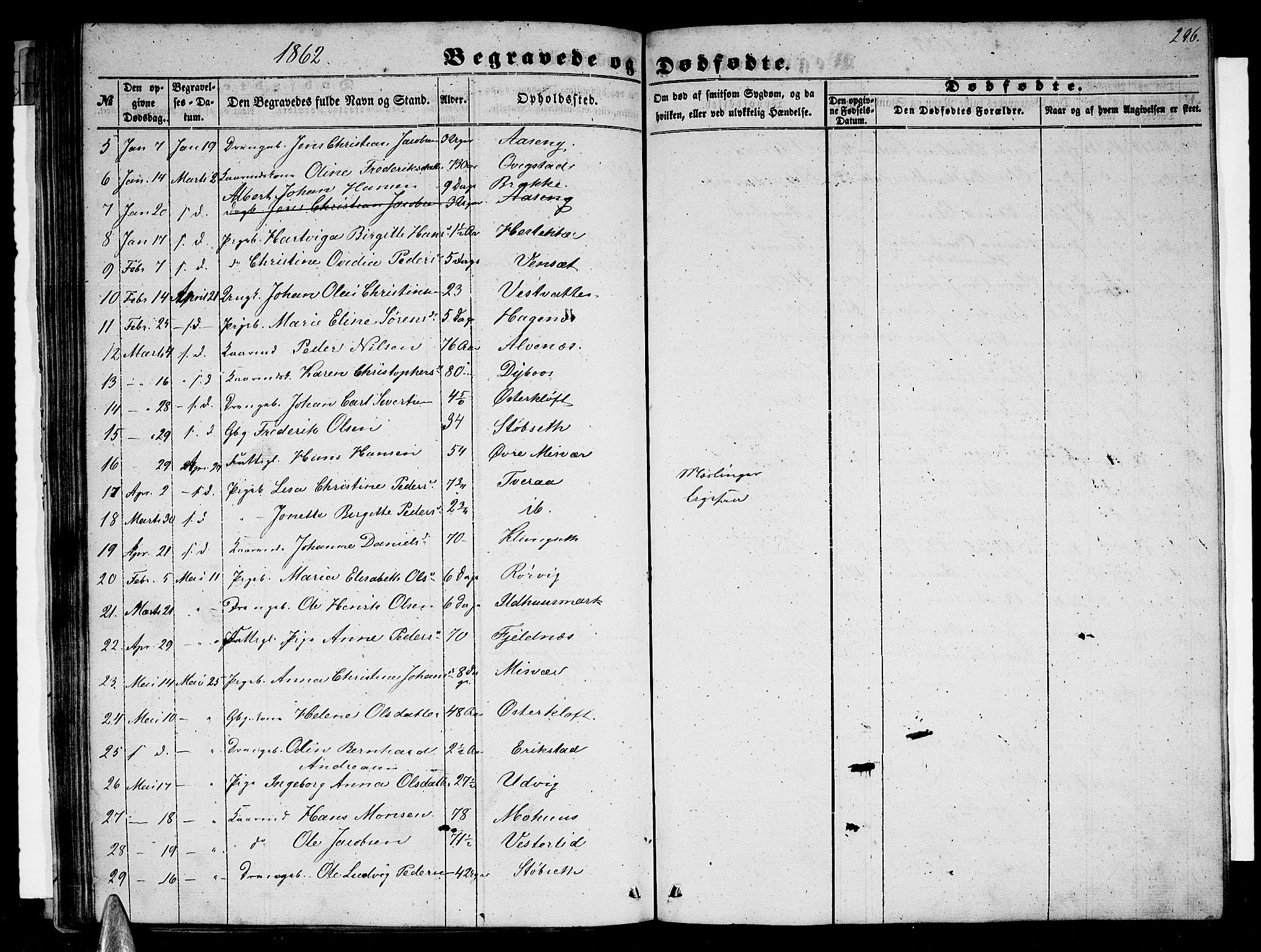 Ministerialprotokoller, klokkerbøker og fødselsregistre - Nordland, AV/SAT-A-1459/852/L0753: Parish register (copy) no. 852C04, 1856-1877, p. 296