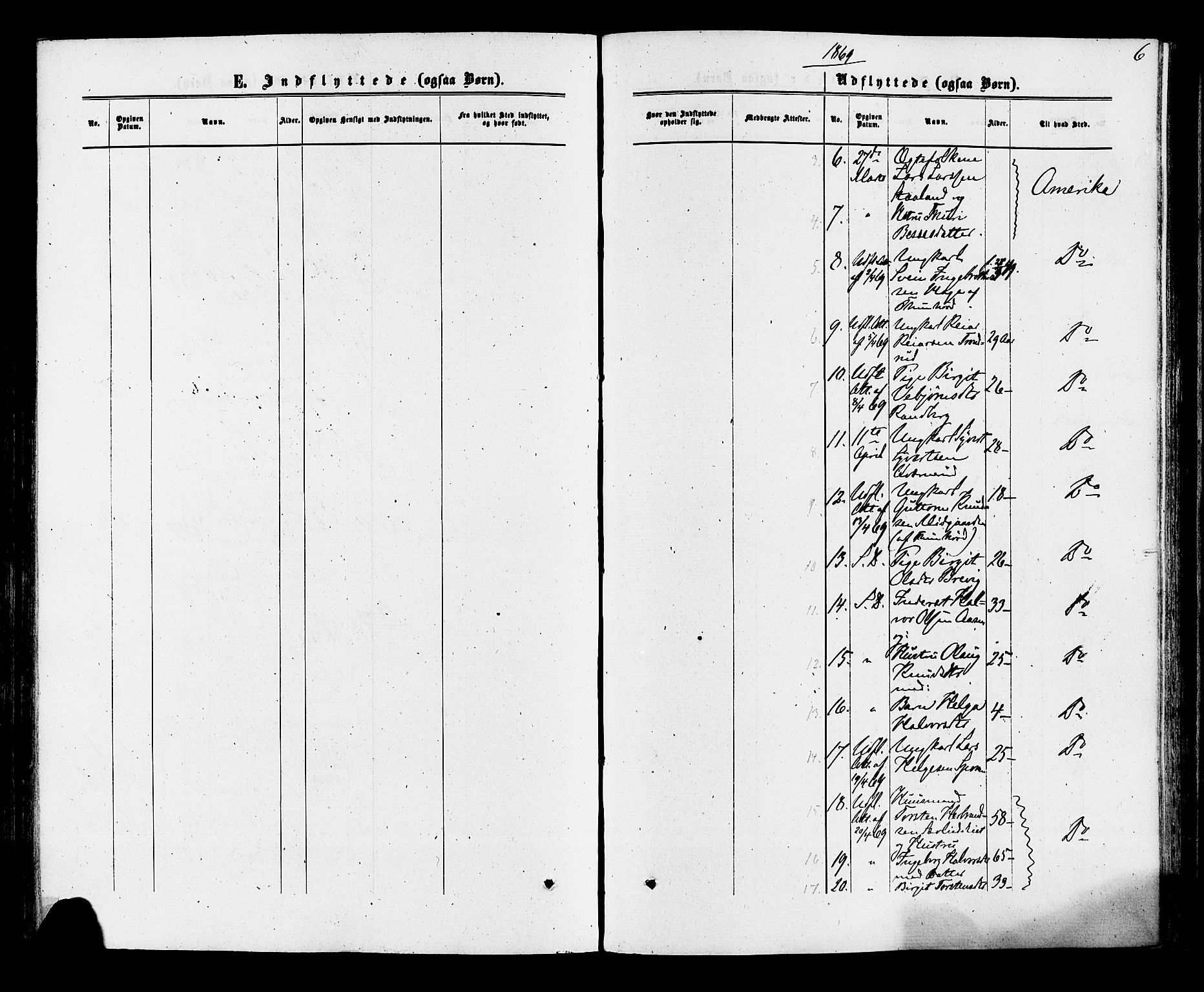 Nore kirkebøker, AV/SAKO-A-238/F/Fa/L0004: Parish register (official) no. I 4, 1867-1877, p. 6