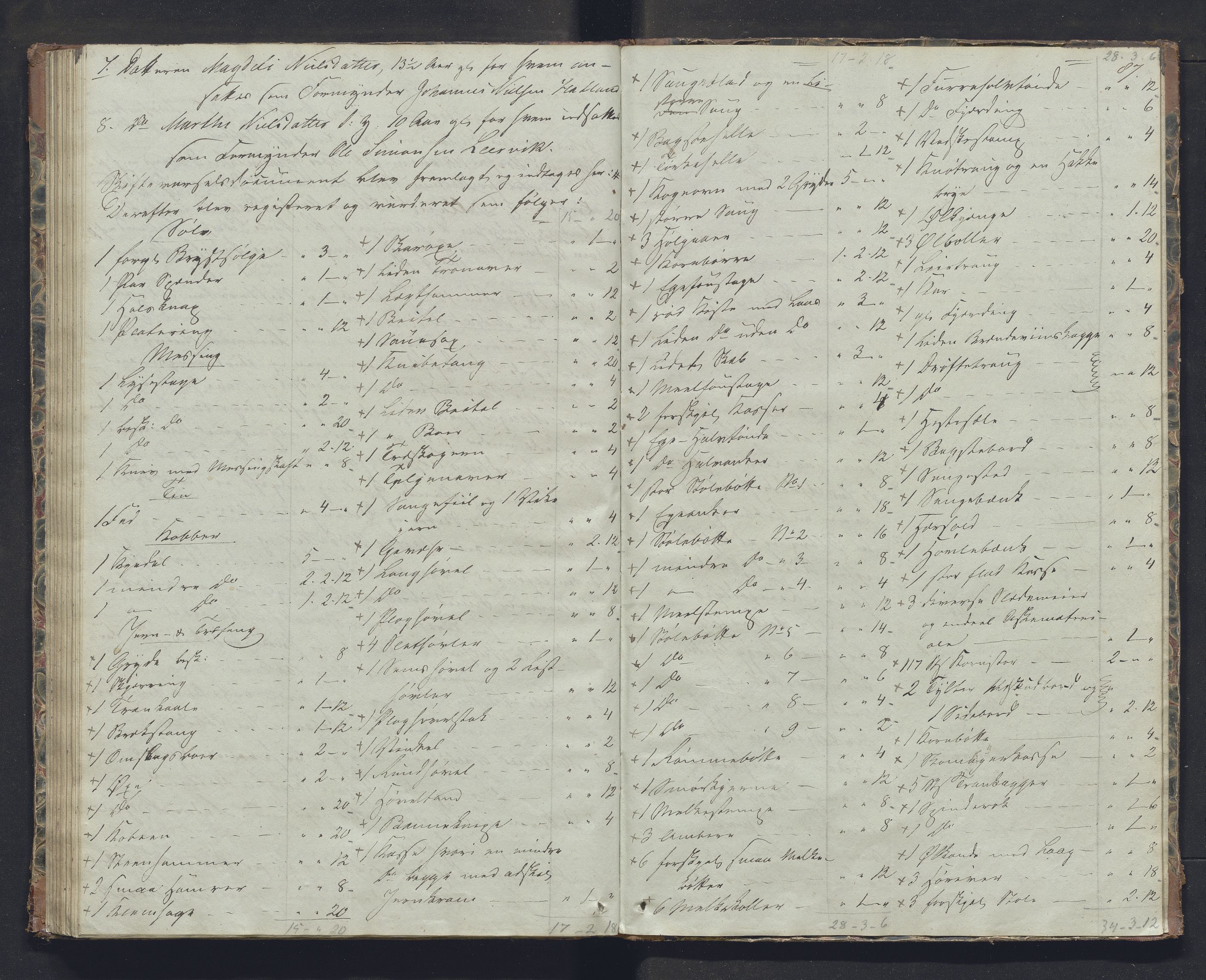 Nordhordland sorenskrivar, SAB/A-2901/1/H/Hb/L0019: Registreringsprotokollar, 1856-1859, p. 87