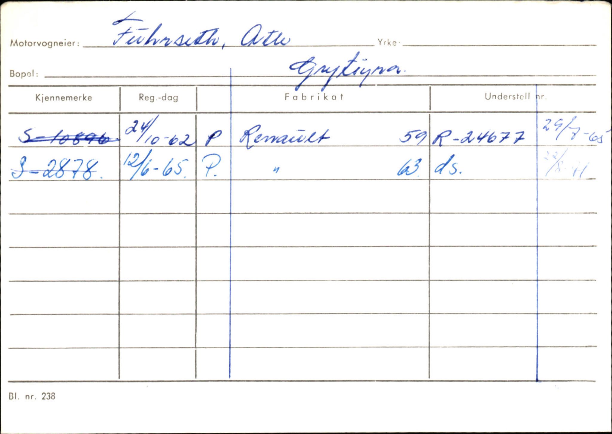 Statens vegvesen, Sogn og Fjordane vegkontor, AV/SAB-A-5301/4/F/L0132: Eigarregister Askvoll A-Å. Balestrand A-Å, 1945-1975, p. 341