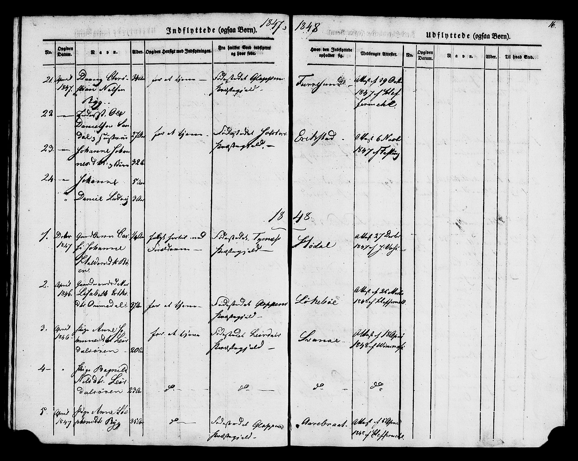 Kinn sokneprestembete, AV/SAB-A-80801/H/Haa/Haaa/L0014: Parish register (official) no. A 14, 1841-1859, p. 16