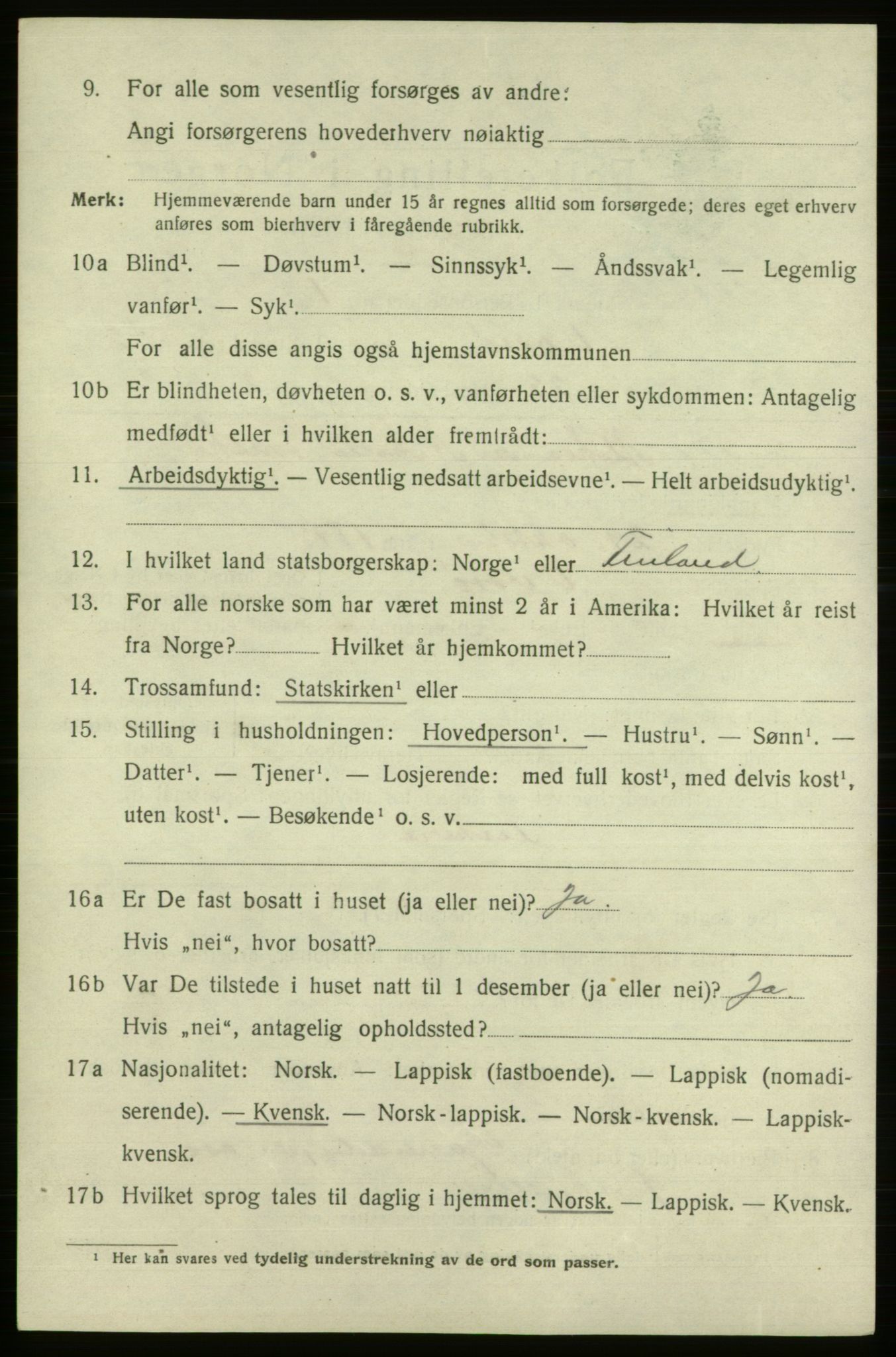 SATØ, 1920 census for Vadsø, 1920, p. 3720