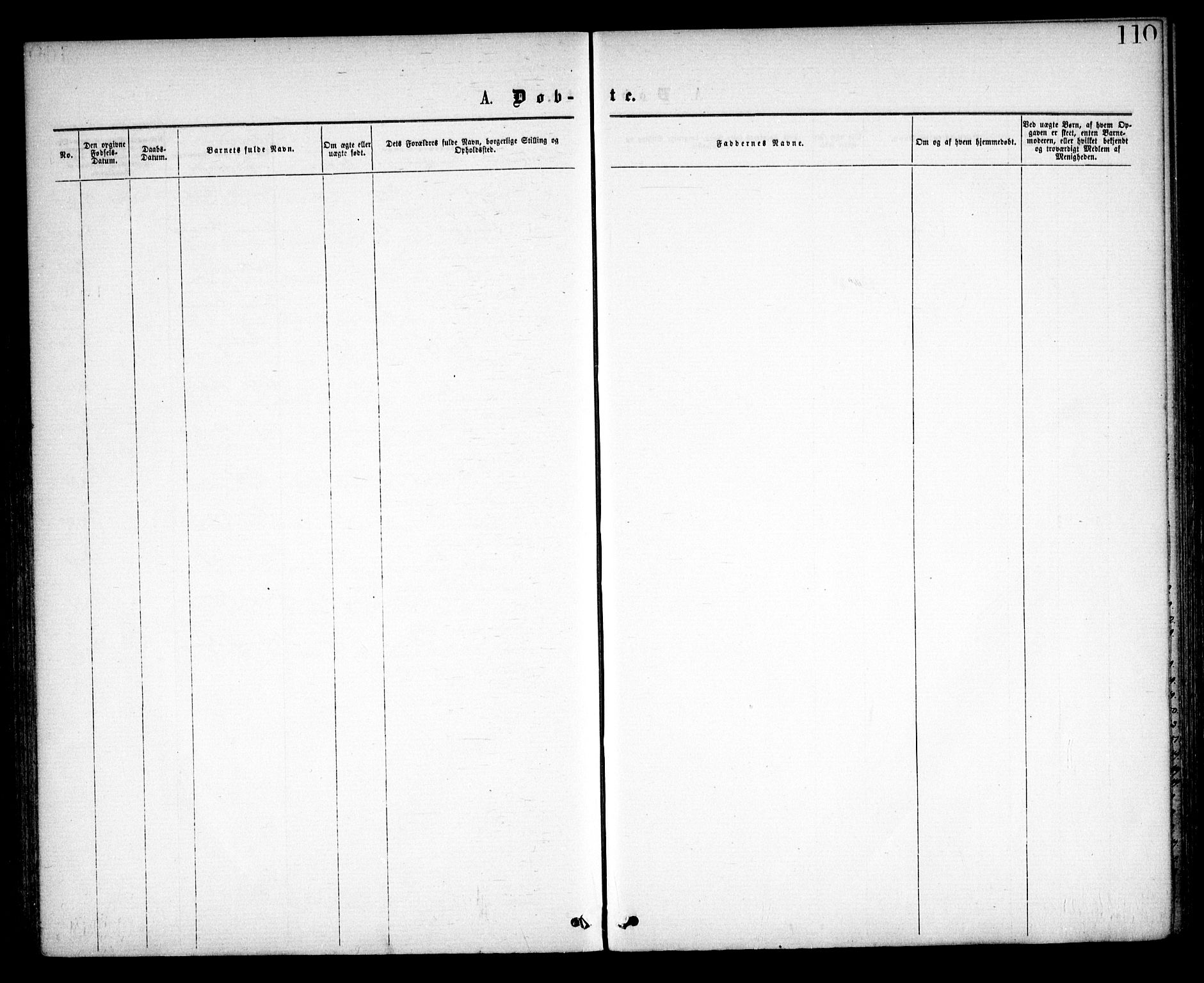 Spydeberg prestekontor Kirkebøker, AV/SAO-A-10924/F/Fa/L0006: Parish register (official) no. I 6, 1863-1874, p. 110