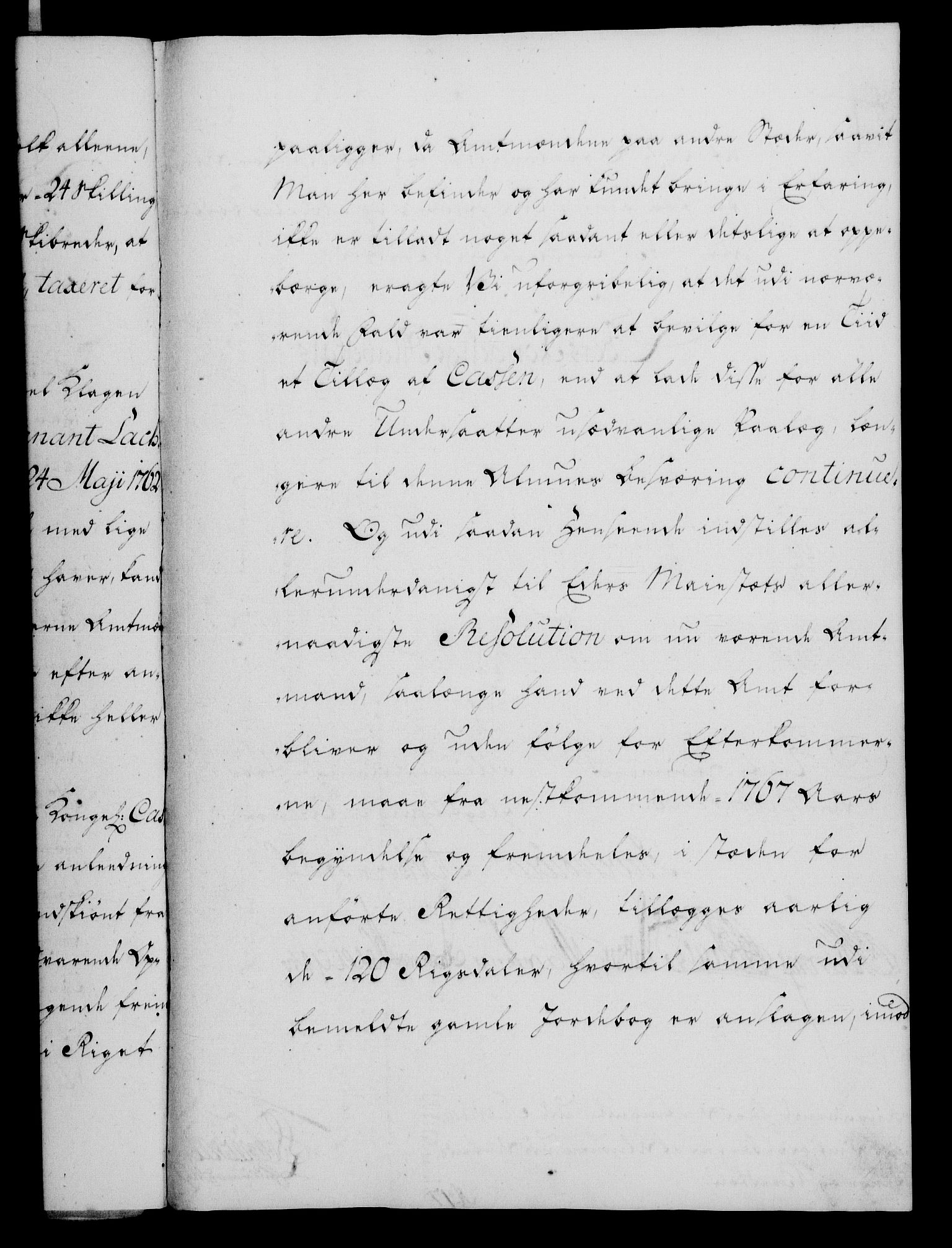 Rentekammeret, Kammerkanselliet, RA/EA-3111/G/Gf/Gfa/L0048: Norsk relasjons- og resolusjonsprotokoll (merket RK 52.48), 1766, p. 391
