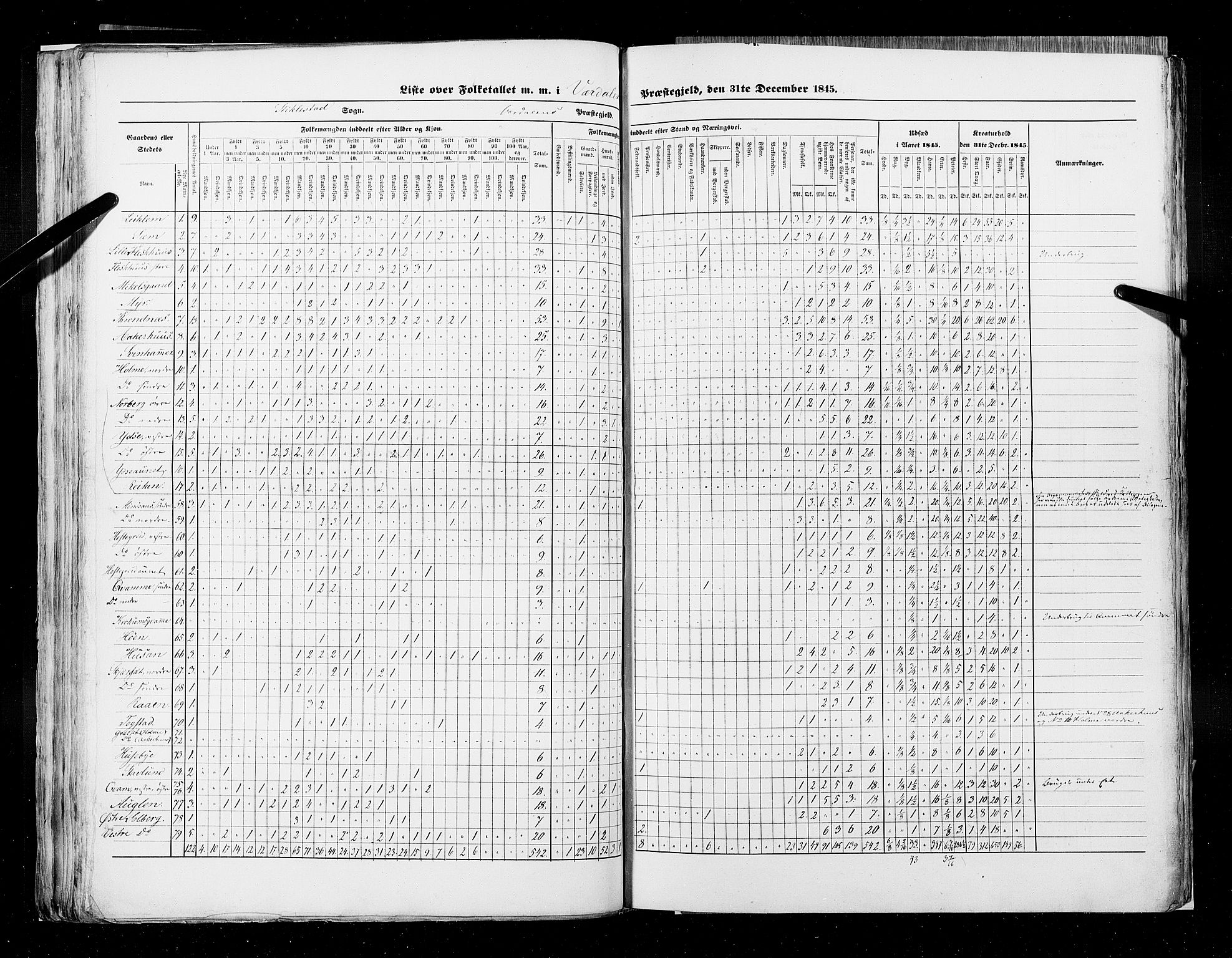 RA, Census 1845, vol. 9A: Nordre Trondhjems amt, 1845