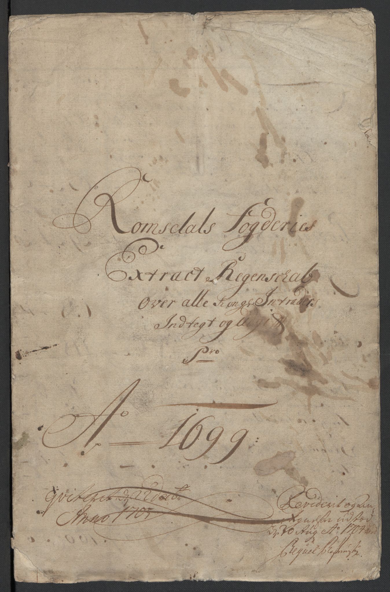 Rentekammeret inntil 1814, Reviderte regnskaper, Fogderegnskap, RA/EA-4092/R55/L3654: Fogderegnskap Romsdal, 1699-1700, p. 4