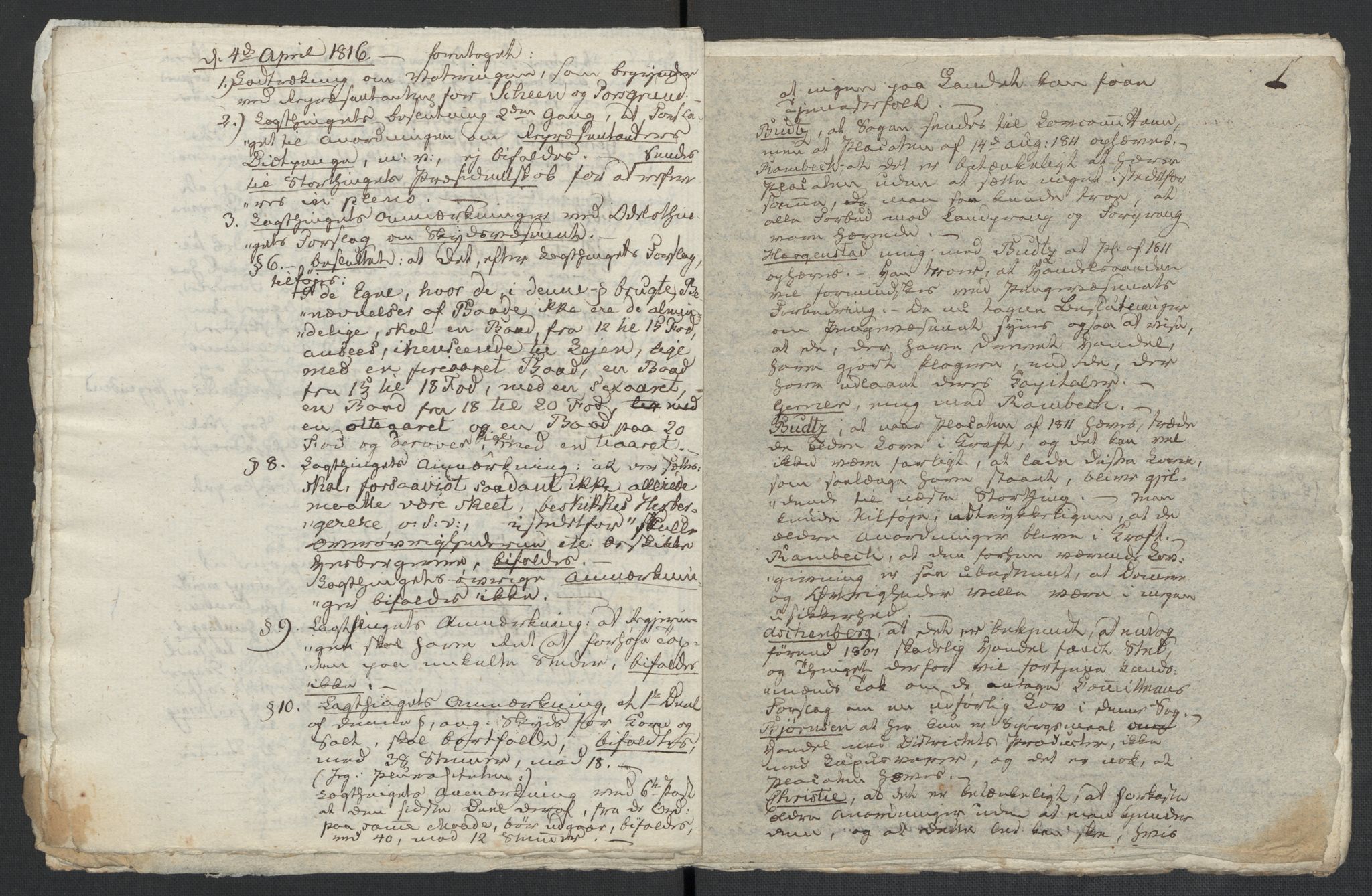 Christie, Wilhelm Frimann Koren, AV/RA-PA-0014/F/L0005: Christies dokumenter fra Stortinget, 1815-1816, p. 789