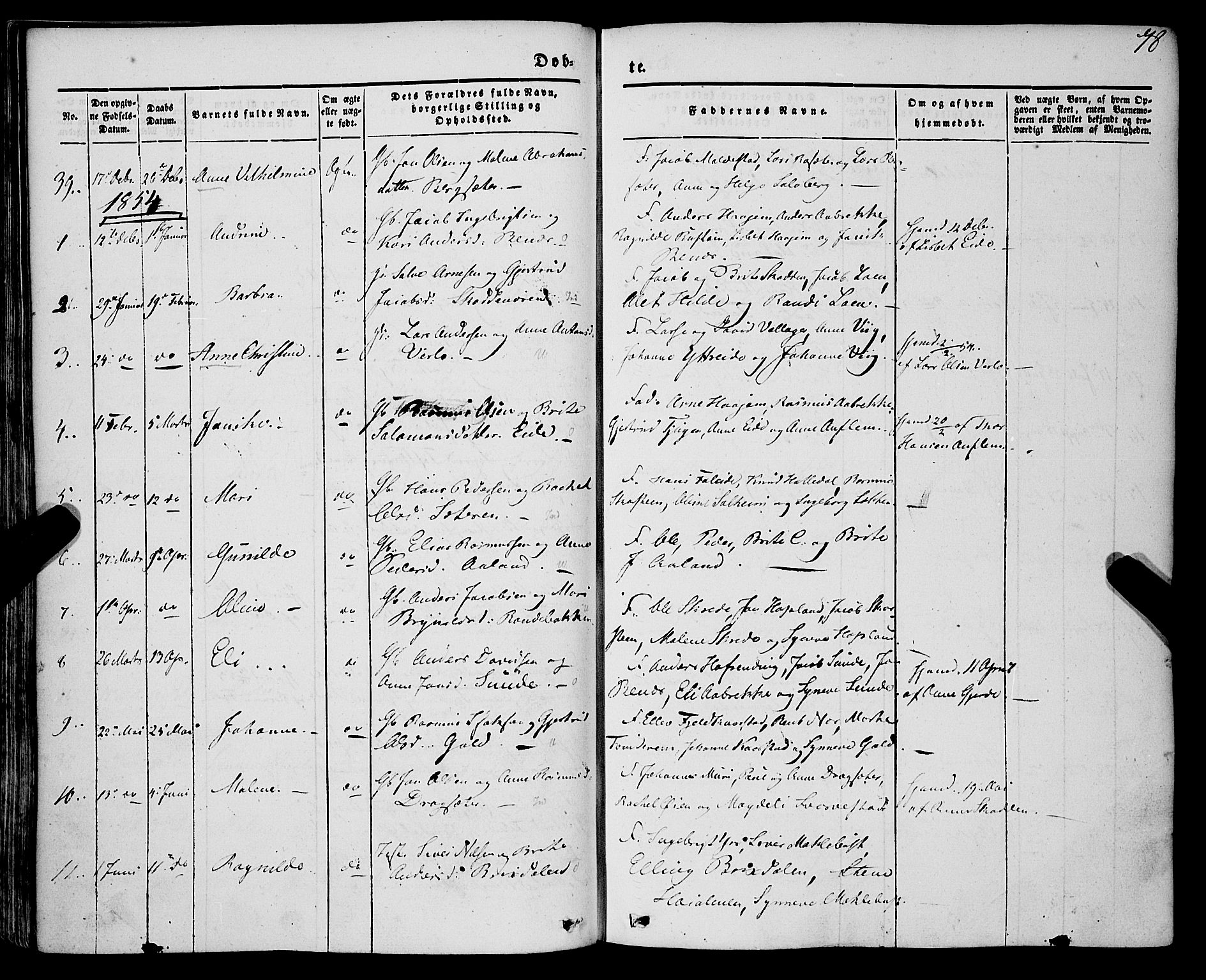 Innvik sokneprestembete, AV/SAB-A-80501: Parish register (official) no. A 5, 1847-1865, p. 78