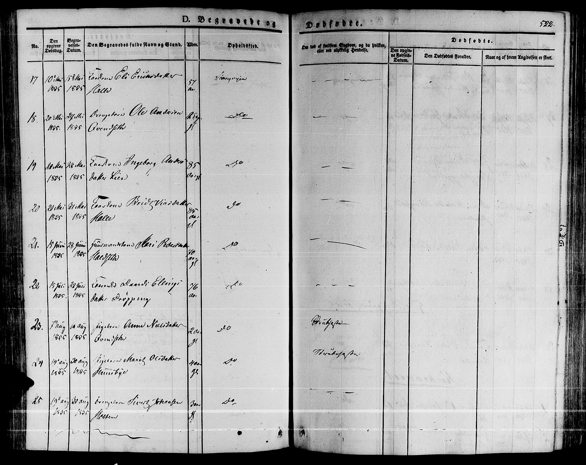 Ministerialprotokoller, klokkerbøker og fødselsregistre - Møre og Romsdal, AV/SAT-A-1454/592/L1024: Parish register (official) no. 592A03 /1, 1831-1849, p. 522