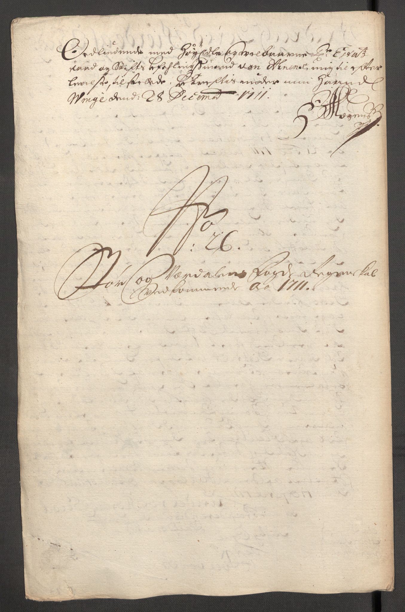 Rentekammeret inntil 1814, Reviderte regnskaper, Fogderegnskap, RA/EA-4092/R62/L4201: Fogderegnskap Stjørdal og Verdal, 1711, p. 519