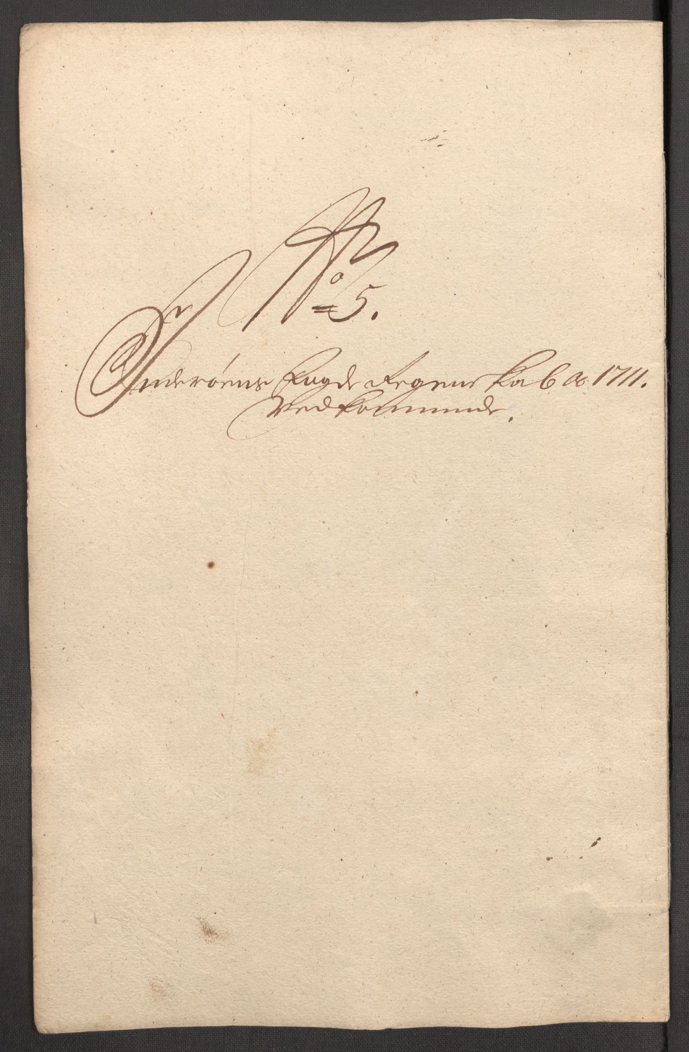 Rentekammeret inntil 1814, Reviderte regnskaper, Fogderegnskap, RA/EA-4092/R63/L4319: Fogderegnskap Inderøy, 1711, p. 137