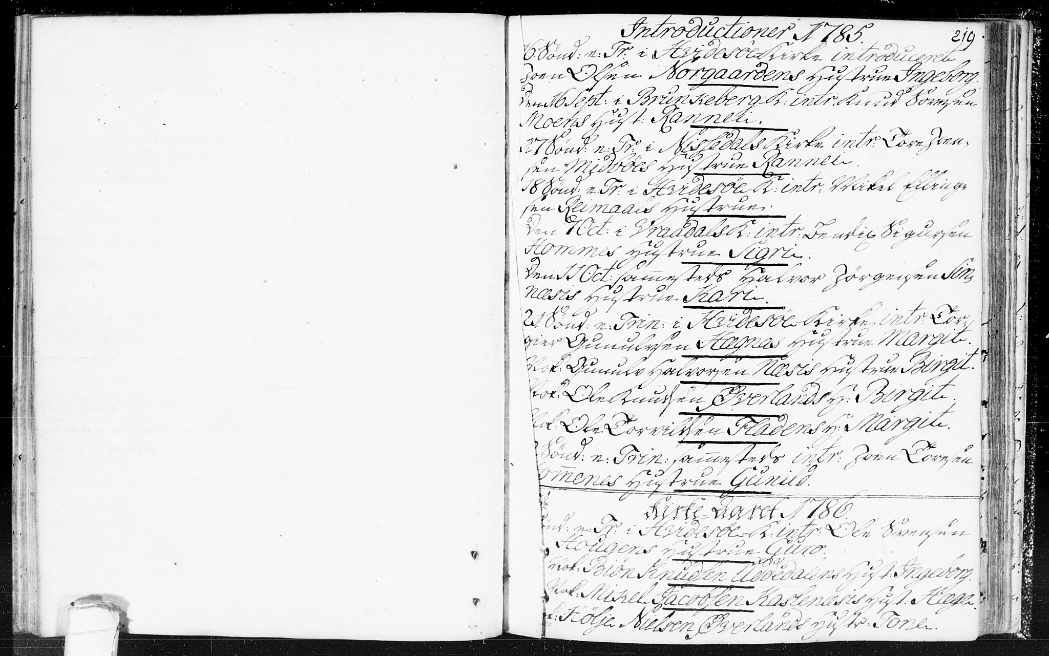 Kviteseid kirkebøker, SAKO/A-276/F/Fa/L0002: Parish register (official) no. I 2, 1773-1786, p. 219