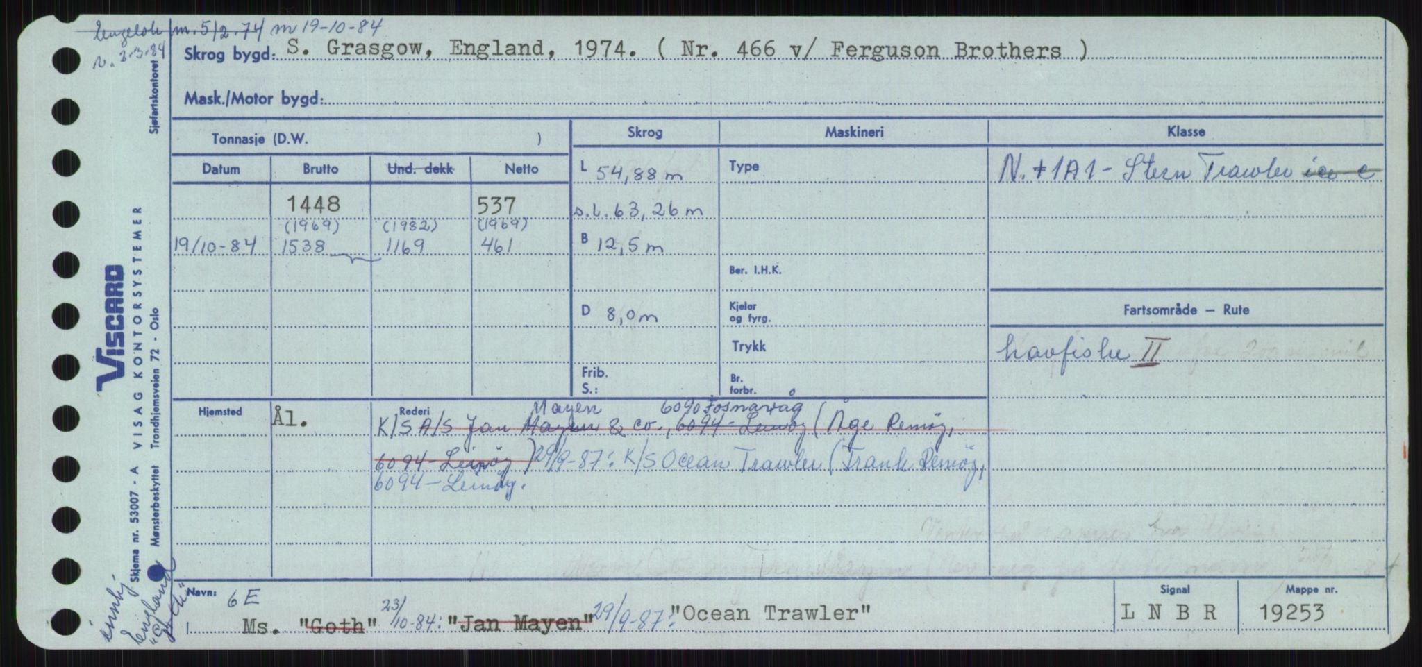 Sjøfartsdirektoratet med forløpere, Skipsmålingen, RA/S-1627/H/Ha/L0004/0001: Fartøy, Mas-R / Fartøy, Mas-Odd, p. 971