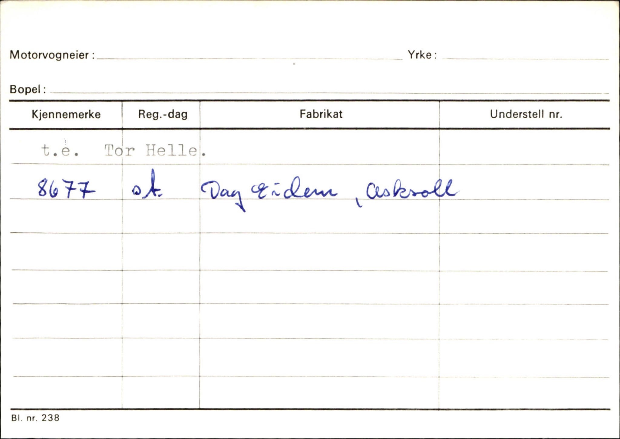 Statens vegvesen, Sogn og Fjordane vegkontor, AV/SAB-A-5301/4/F/L0132: Eigarregister Askvoll A-Å. Balestrand A-Å, 1945-1975, p. 188