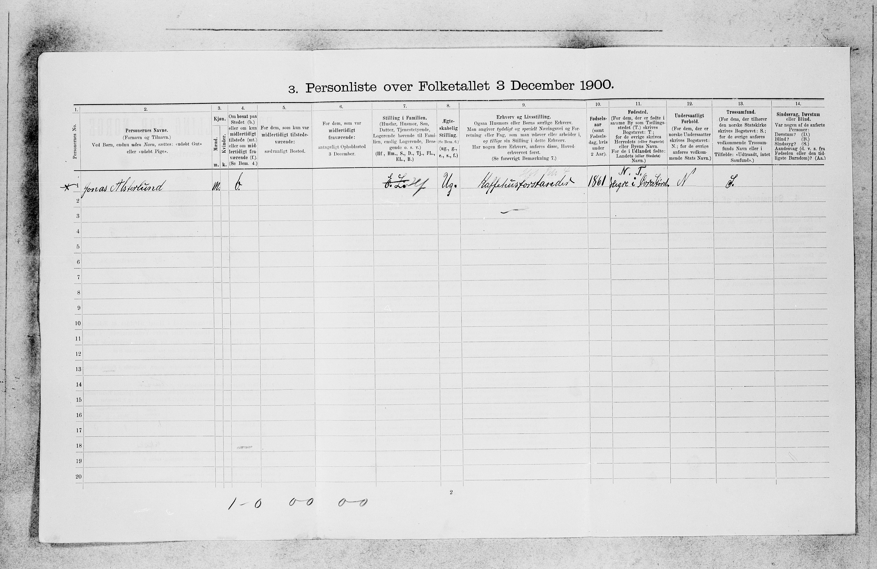 SAB, 1900 census for Bergen, 1900, p. 27730