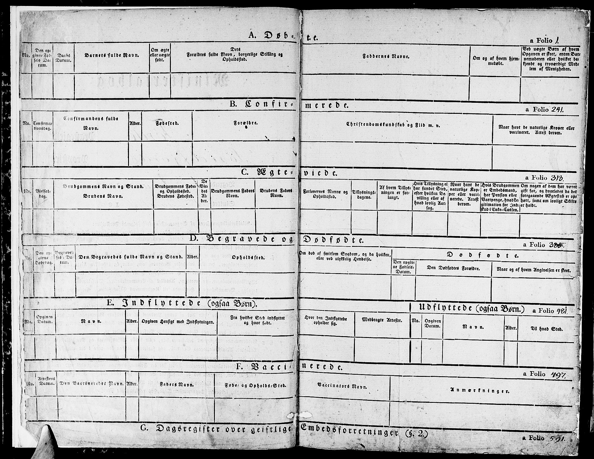 Førde sokneprestembete, SAB/A-79901/H/Haa/Haaa/L0006: Parish register (official) no. A 6, 1821-1842