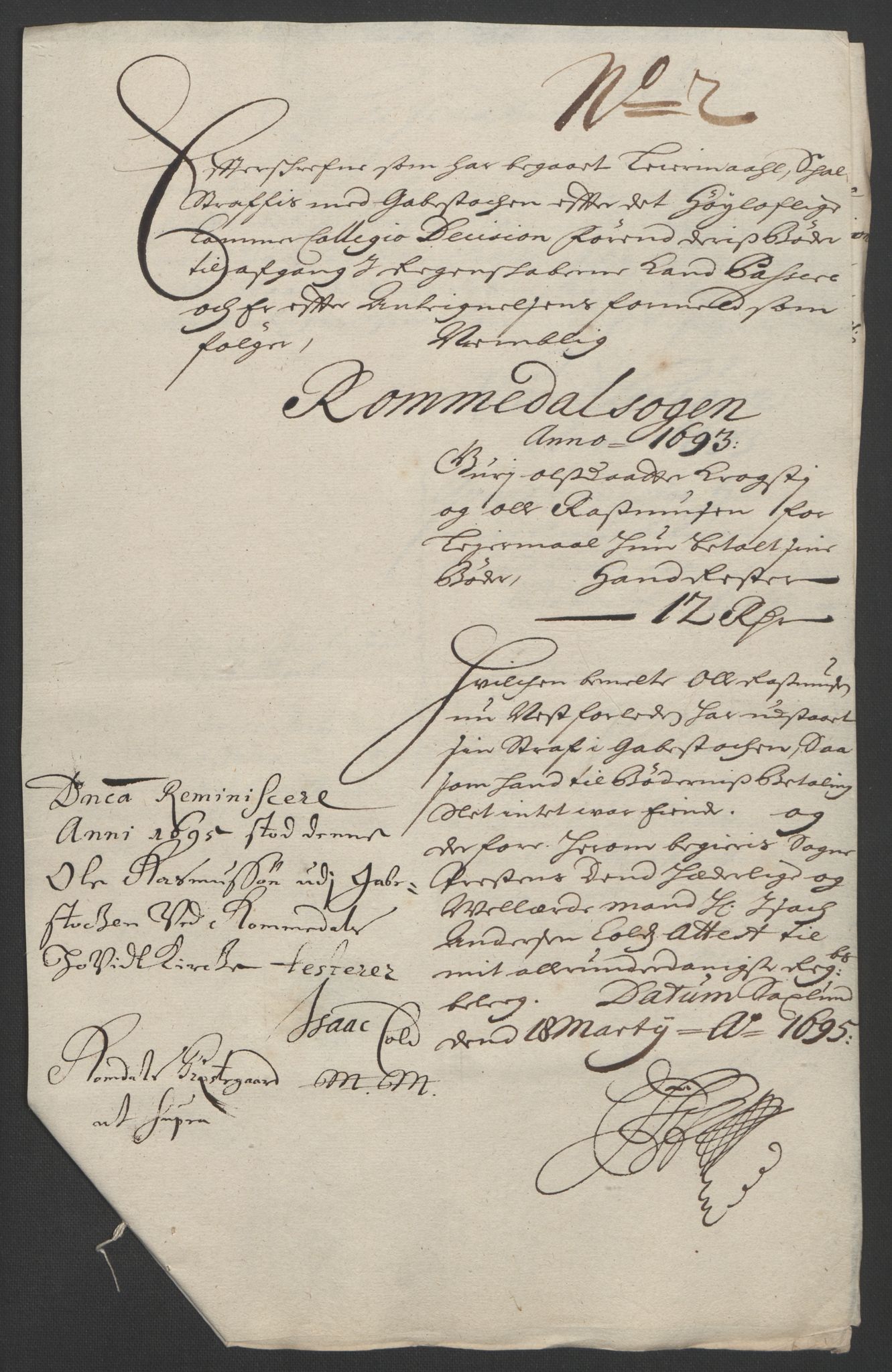 Rentekammeret inntil 1814, Reviderte regnskaper, Fogderegnskap, AV/RA-EA-4092/R16/L1036: Fogderegnskap Hedmark, 1695-1696, p. 115