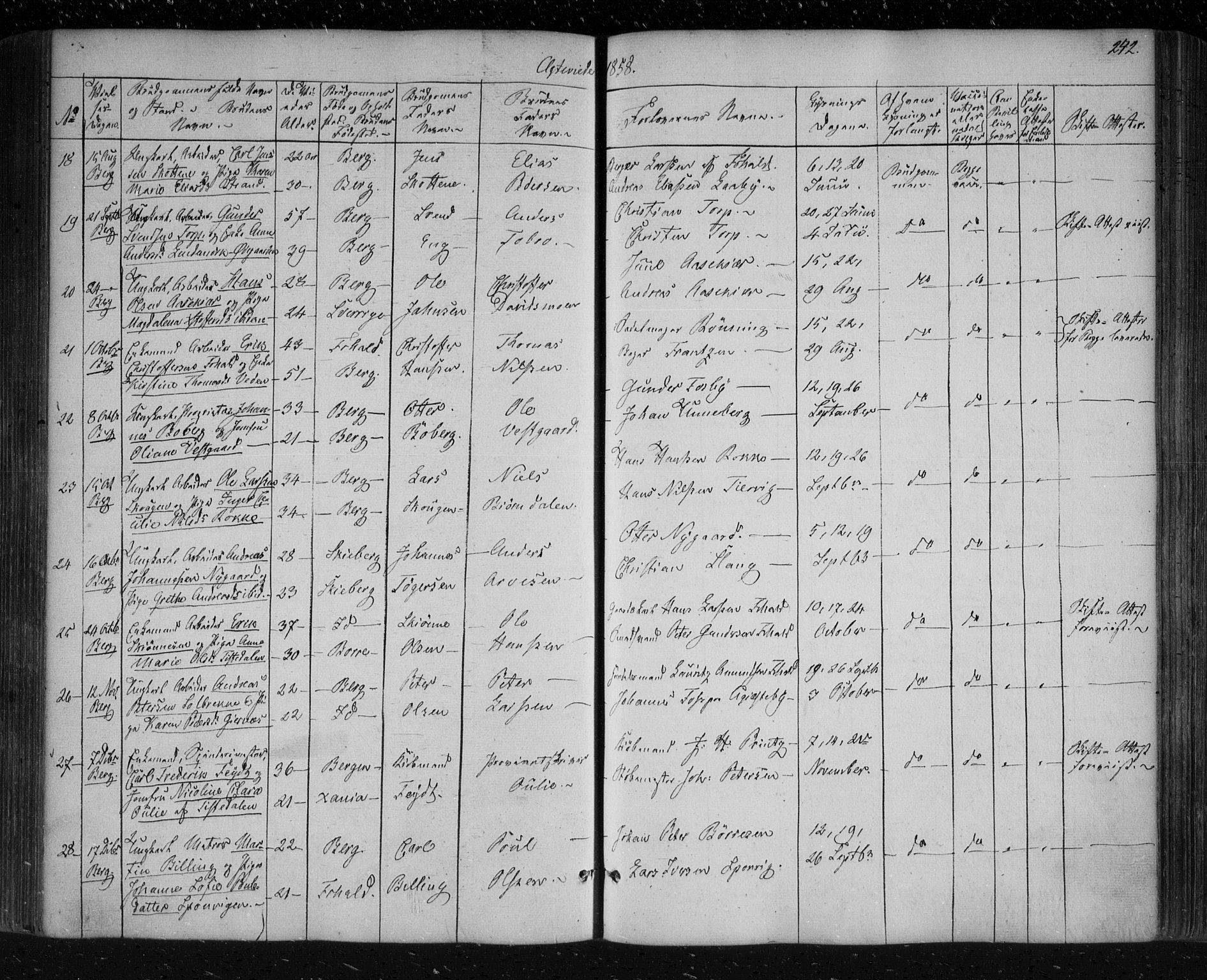 Berg prestekontor Kirkebøker, SAO/A-10902/F/Fa/L0004: Parish register (official) no. I 4, 1843-1860, p. 242