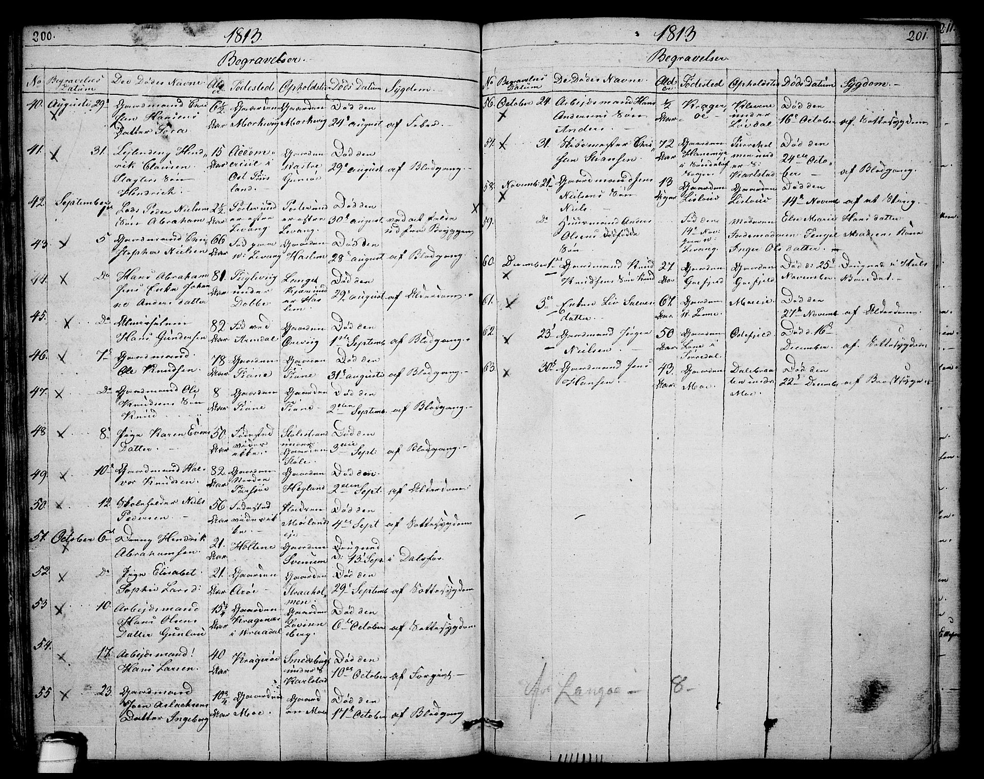 Sannidal kirkebøker, SAKO/A-296/F/Fa/L0003: Parish register (official) no. 3, 1803-1813, p. 200-201