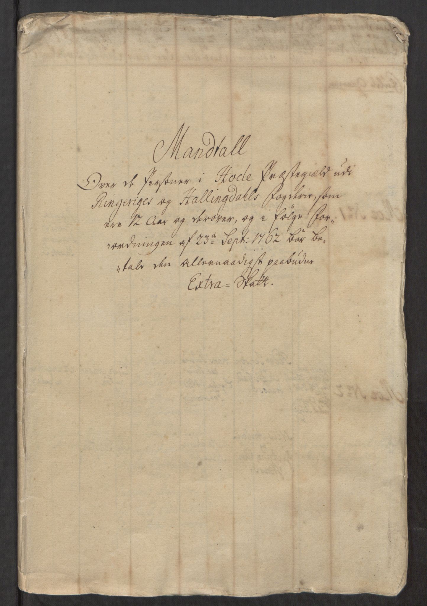 Rentekammeret inntil 1814, Reviderte regnskaper, Fogderegnskap, AV/RA-EA-4092/R23/L1565: Ekstraskatten Ringerike og Hallingdal, 1762-1763, p. 240