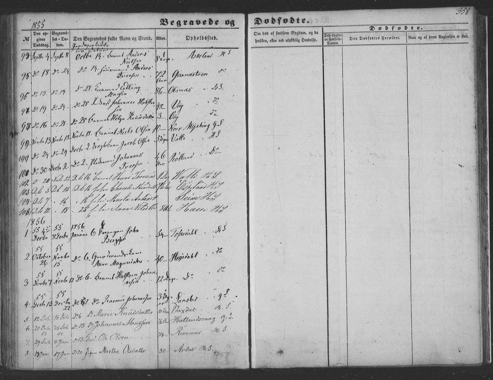 Haus sokneprestembete, SAB/A-75601/H/Haa: Parish register (official) no. A 16 II, 1848-1857, p. 358