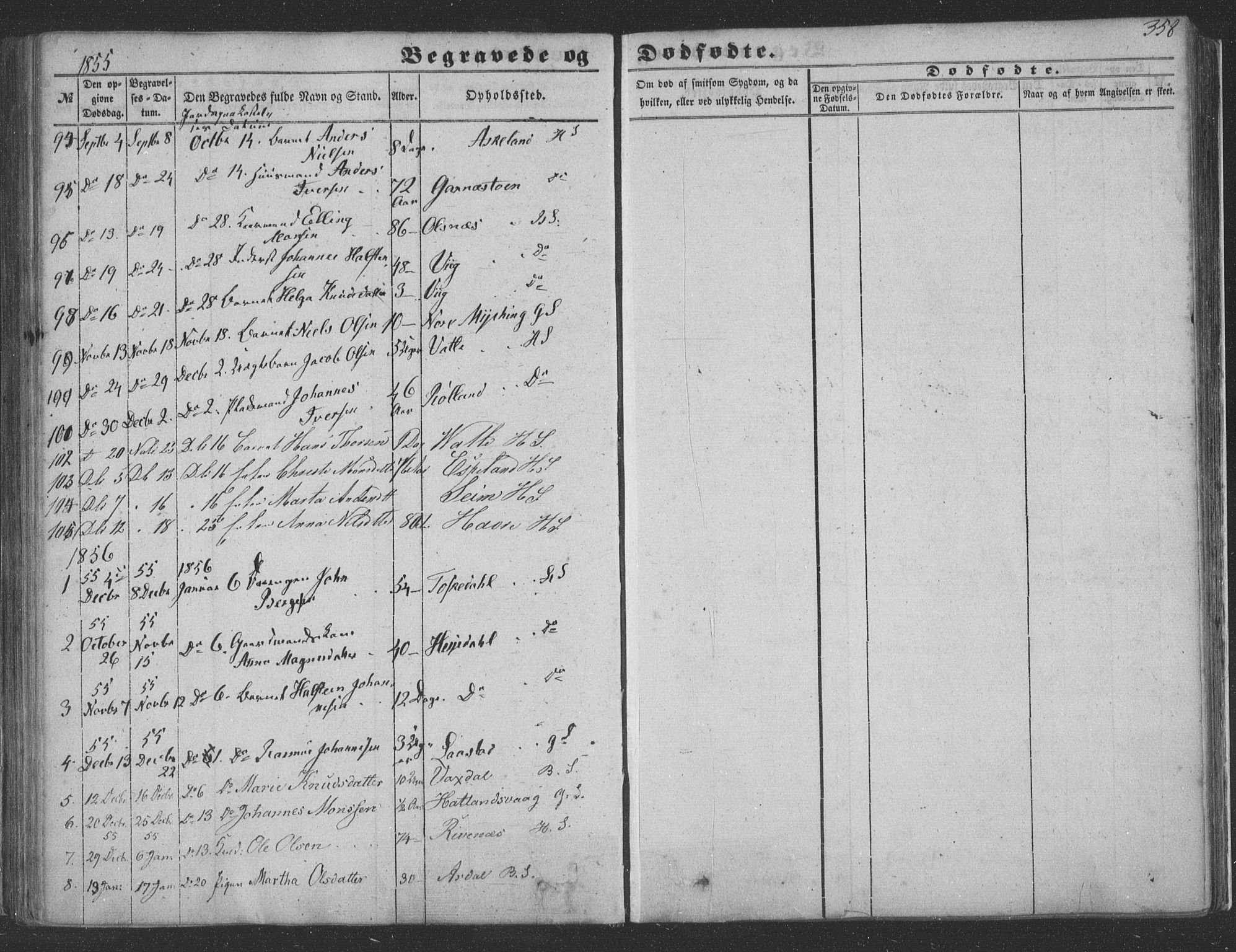 Haus sokneprestembete, AV/SAB-A-75601/H/Haa: Parish register (official) no. A 16 II, 1848-1857, p. 358