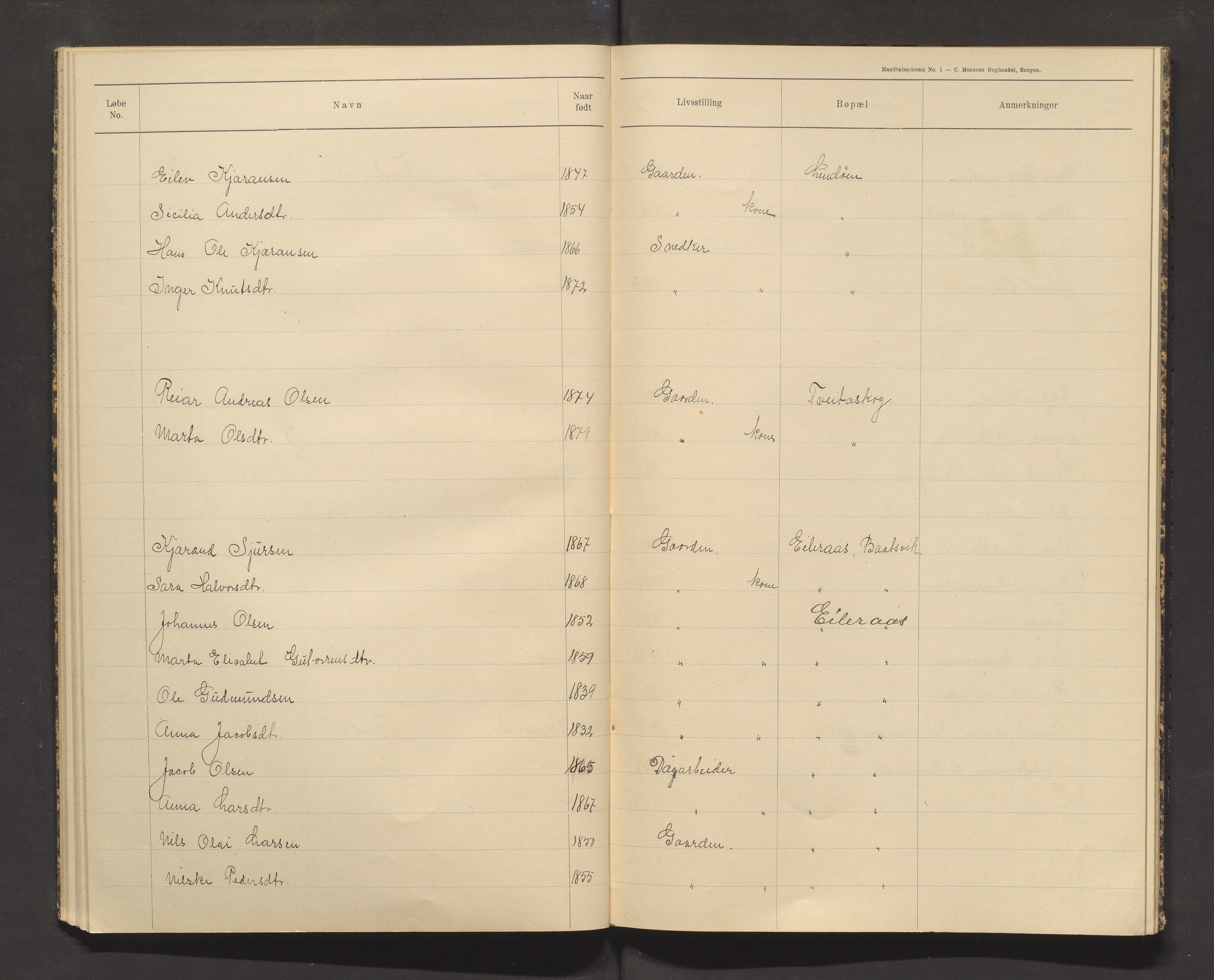 Sveio kommune. Valstyret, IKAH/1216-011/F/Fa/L0002: Manntalsprotokoll over røysteføre i Sveio, 1910, p. 34