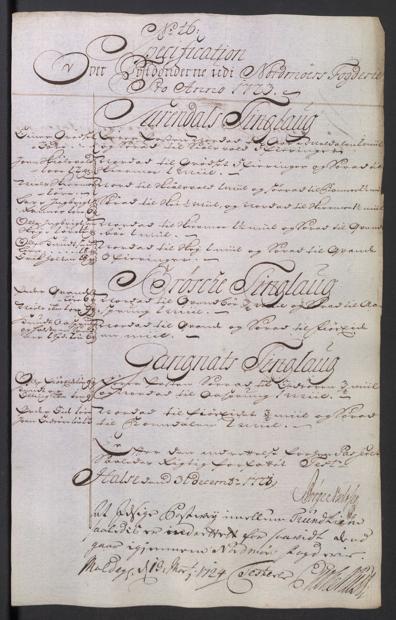 Rentekammeret inntil 1814, Reviderte regnskaper, Fogderegnskap, RA/EA-4092/R56/L3756: Fogderegnskap Nordmøre, 1723, p. 244