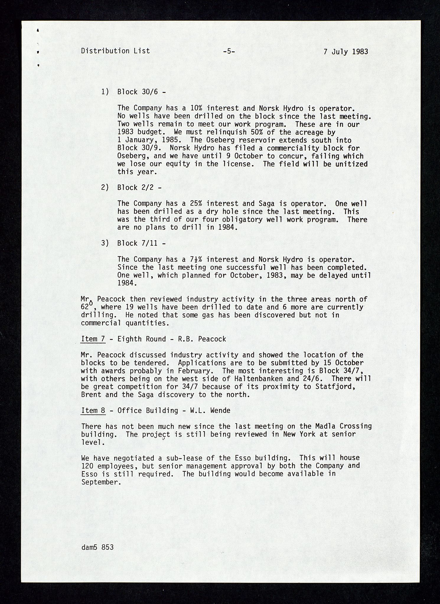 Pa 1578 - Mobil Exploration Norway Incorporated, AV/SAST-A-102024/4/D/Da/L0168: Sak og korrespondanse og styremøter, 1973-1986, p. 189