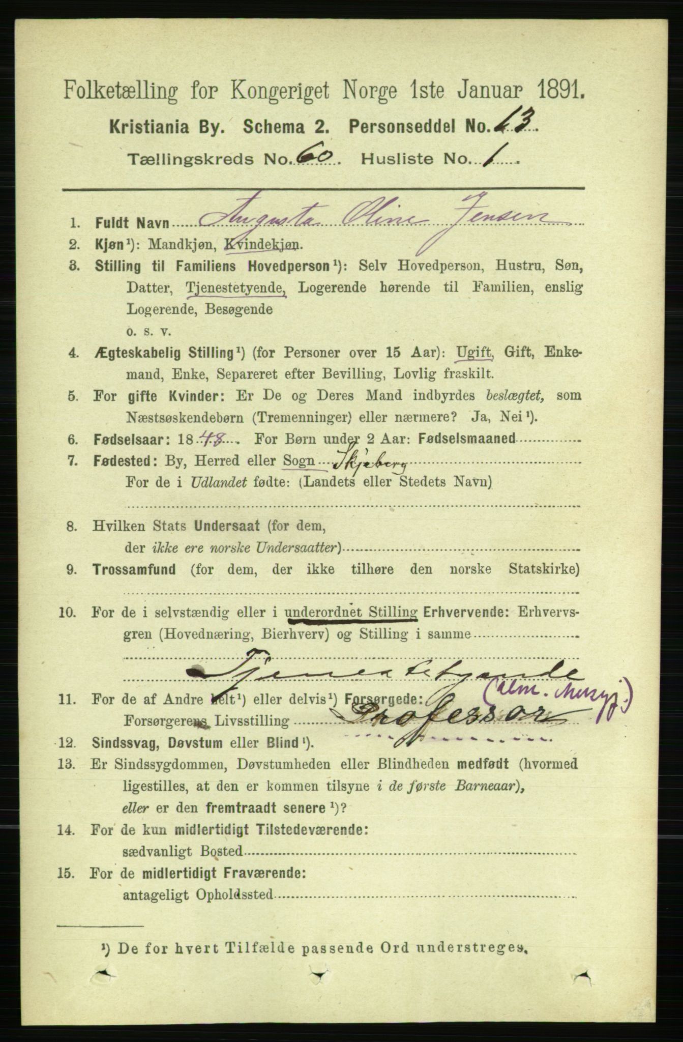 RA, 1891 census for 0301 Kristiania, 1891, p. 31922