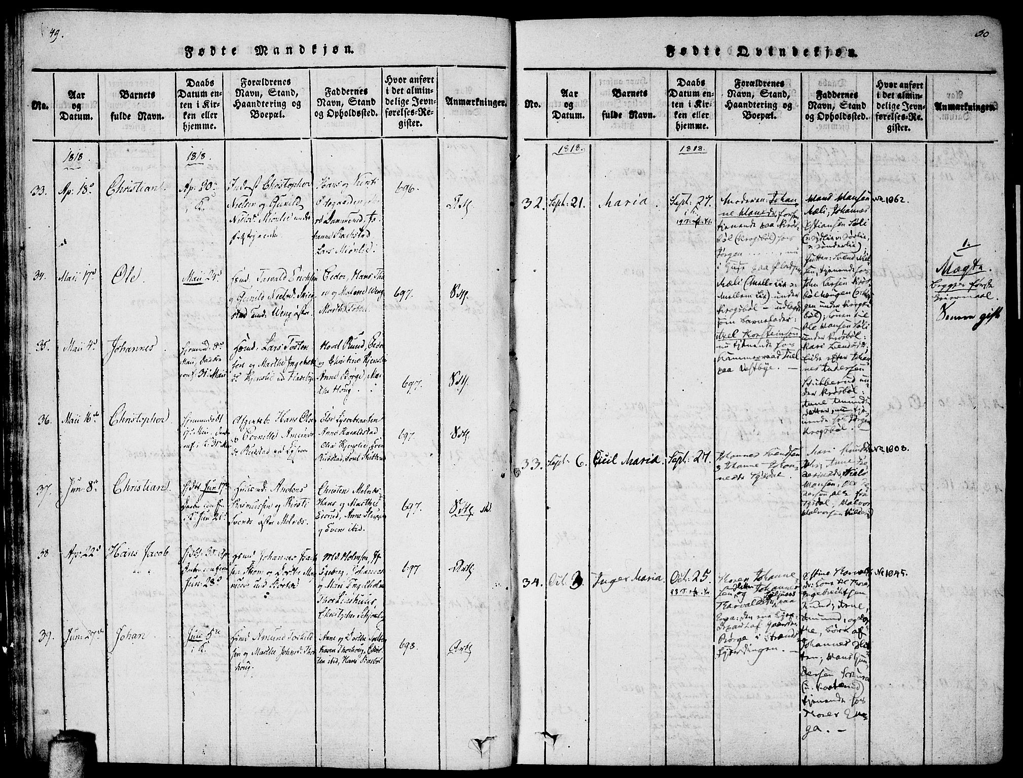 Enebakk prestekontor Kirkebøker, SAO/A-10171c/F/Fa/L0005: Parish register (official) no. I 5, 1790-1825, p. 49-50