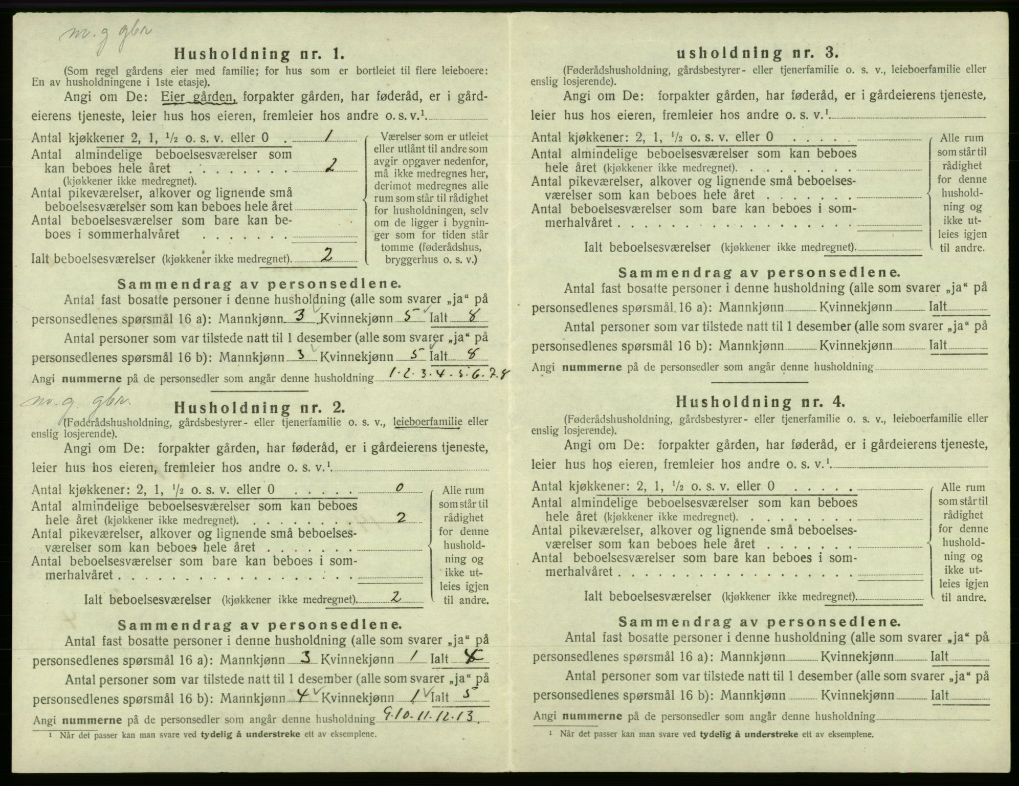 SAB, 1920 census for Fana, 1920, p. 2656