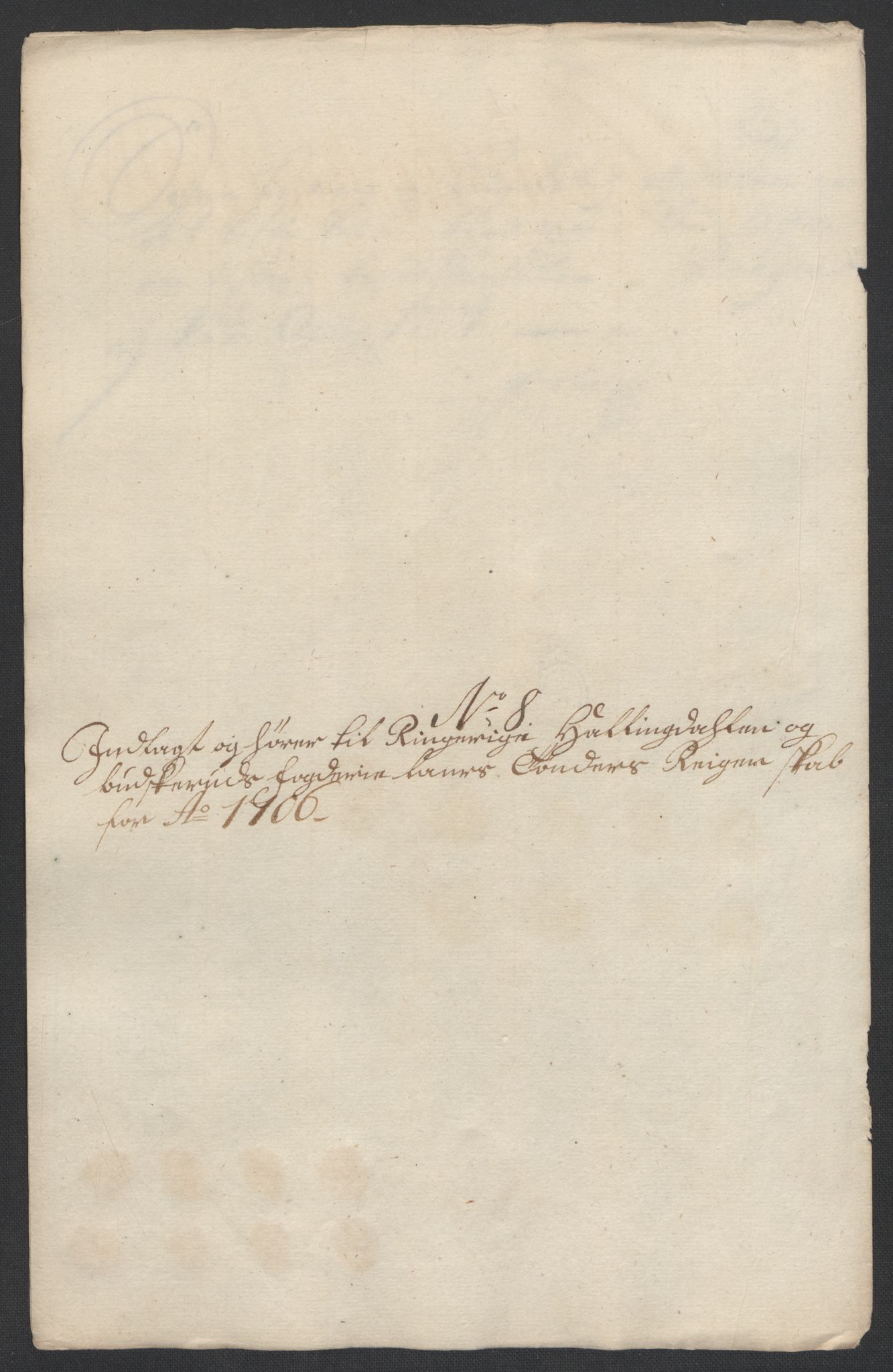 Rentekammeret inntil 1814, Reviderte regnskaper, Fogderegnskap, AV/RA-EA-4092/R22/L1465: Fogderegnskap Ringerike, Hallingdal og Buskerud, 1706, p. 184