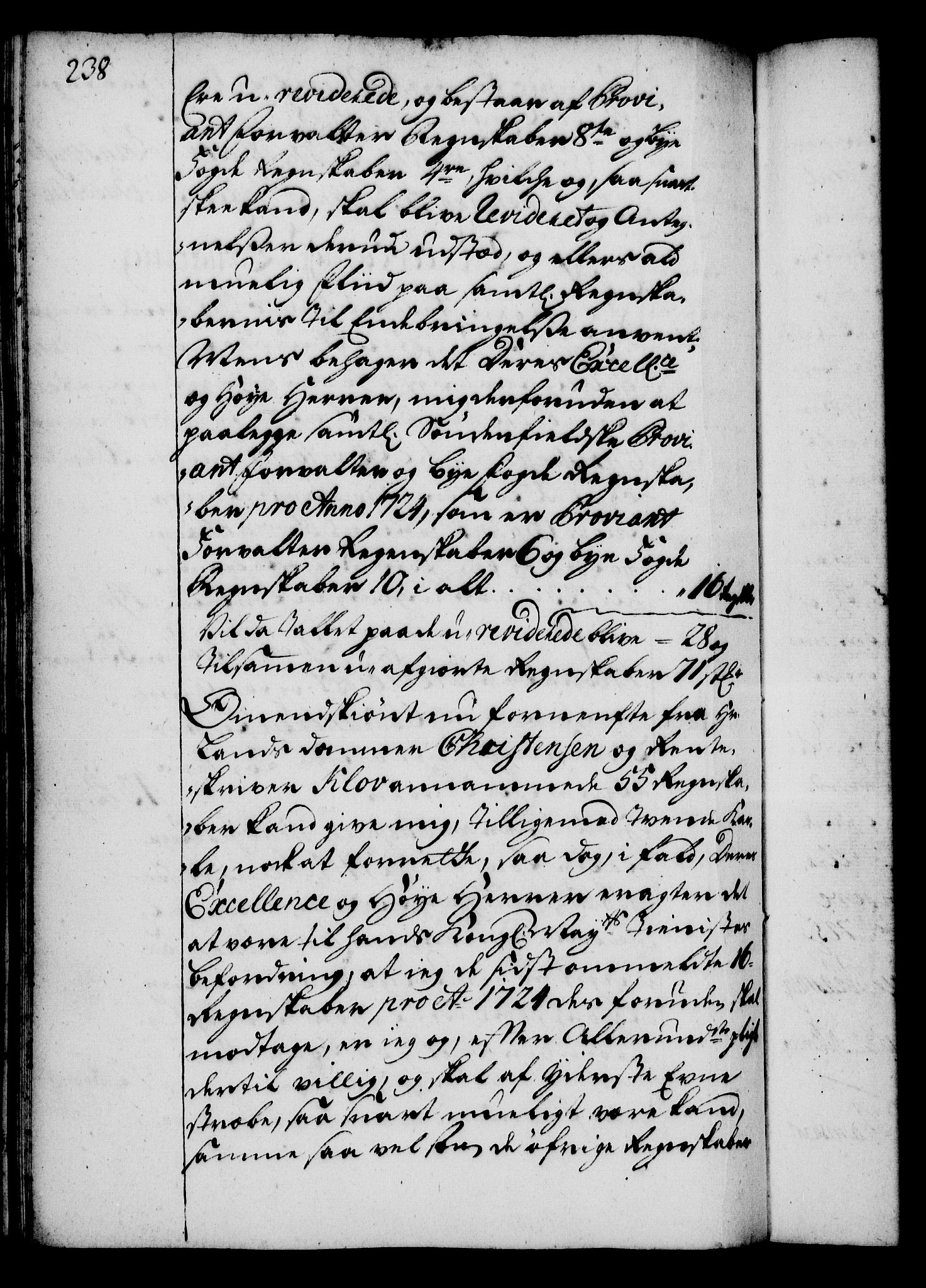 Rentekammeret, Kammerkanselliet, RA/EA-3111/G/Gg/Gga/L0002: Norsk ekspedisjonsprotokoll med register (merket RK 53.2), 1723-1727, p. 238
