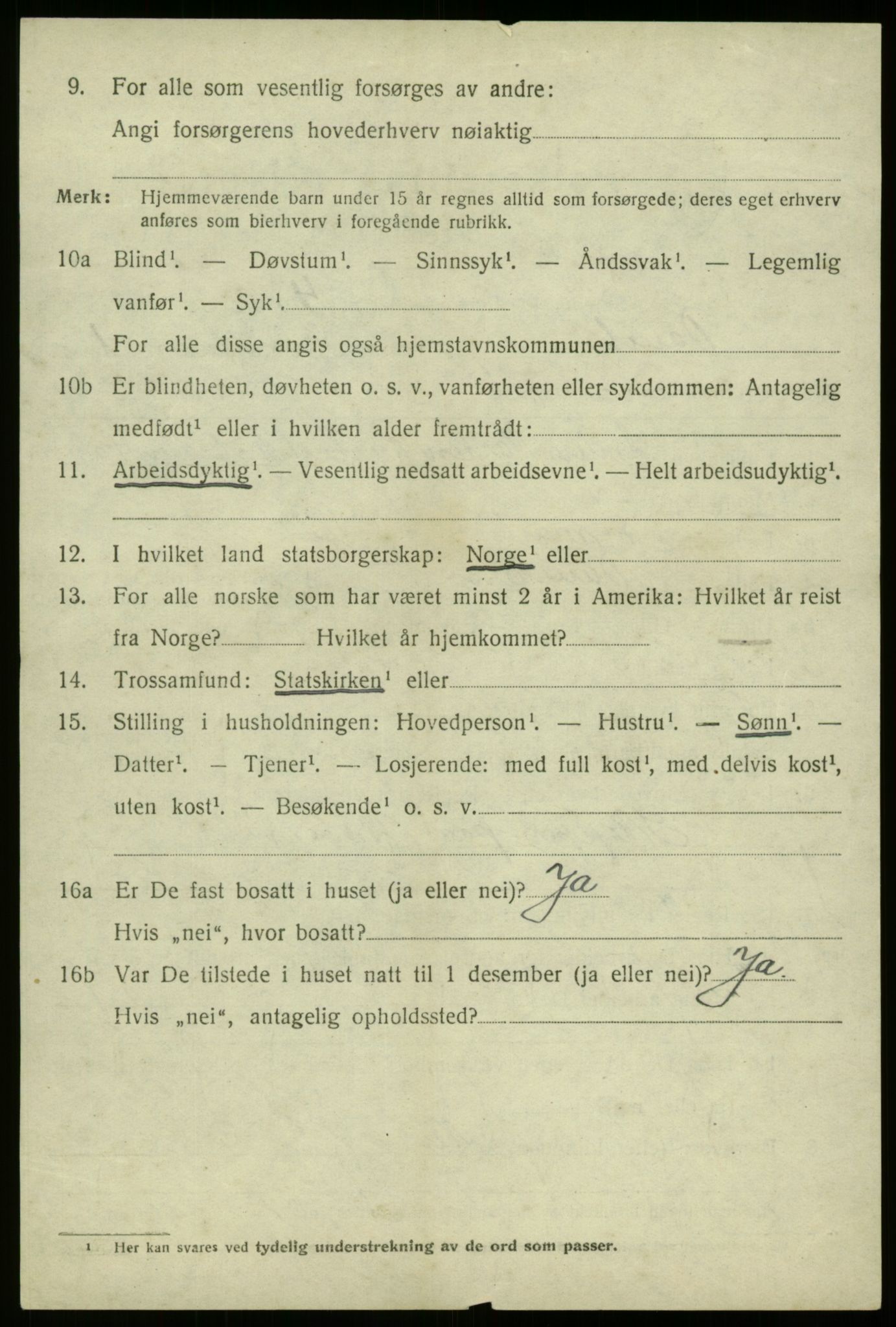 SAB, 1920 census for Davik, 1920, p. 1270