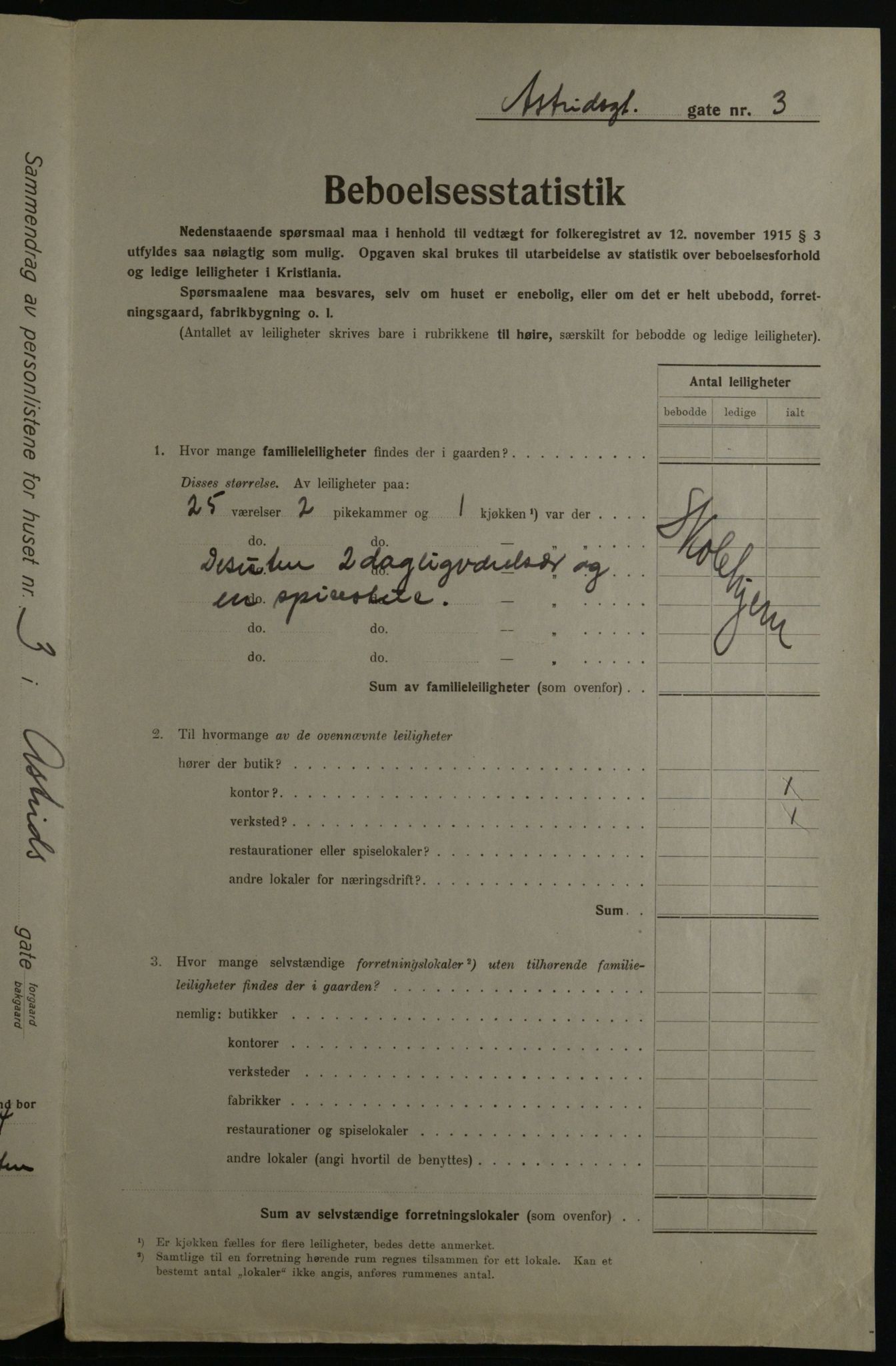 OBA, Municipal Census 1923 for Kristiania, 1923, p. 19080