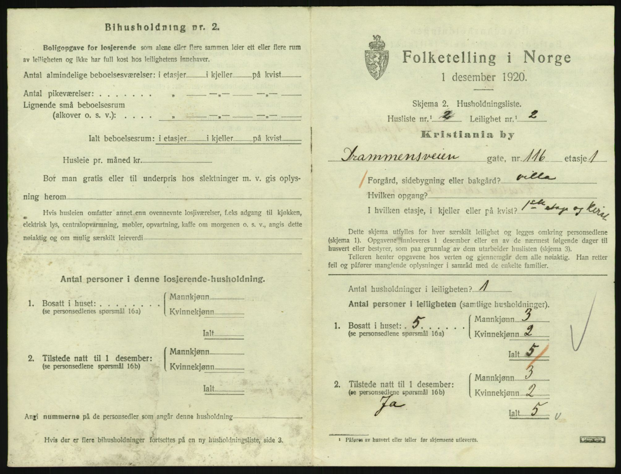 SAO, 1920 census for Kristiania, 1920, p. 16841