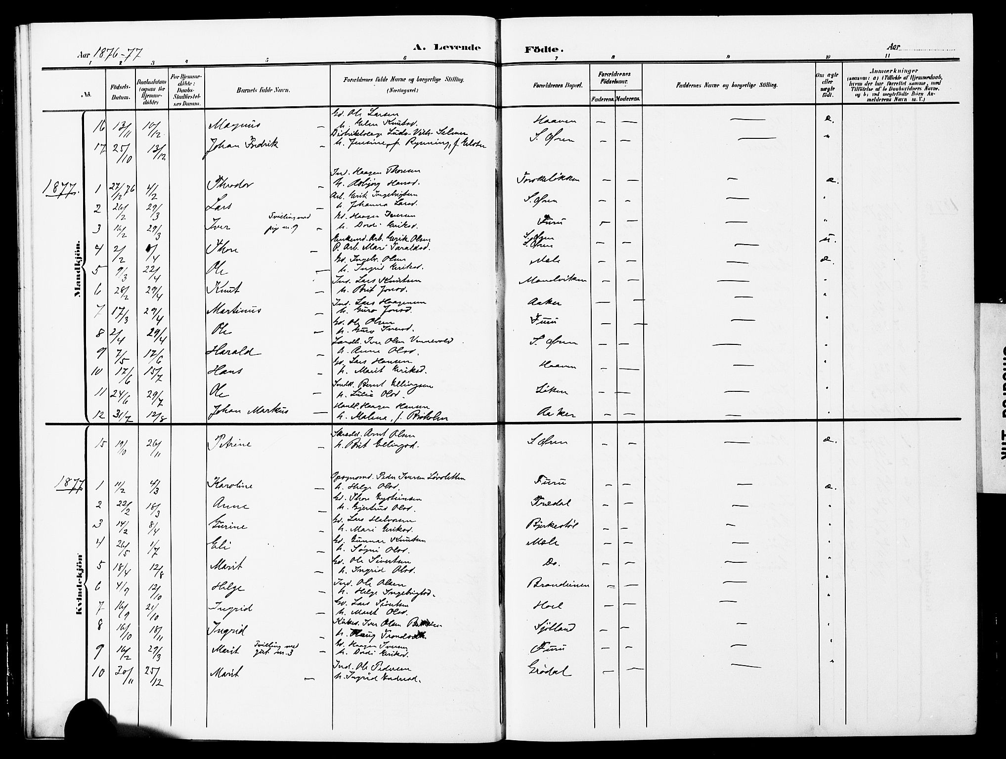 Ministerialprotokoller, klokkerbøker og fødselsregistre - Møre og Romsdal, AV/SAT-A-1454/590/L1017: Parish register (copy) no. 590C02, 1869-1931