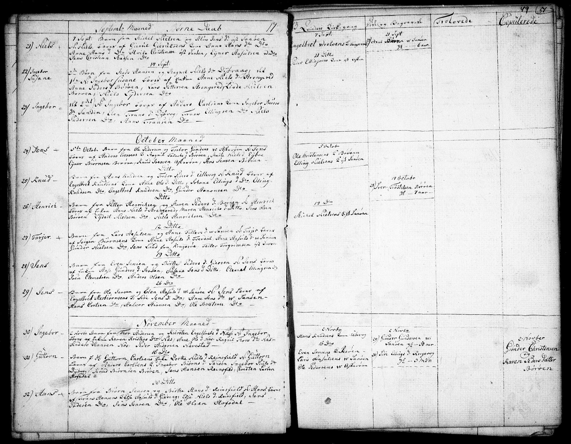 Dypvåg sokneprestkontor, AV/SAK-1111-0007/F/Fb/Fba/L0007: Parish register (copy) no. B 7, 1762-1810, p. 49