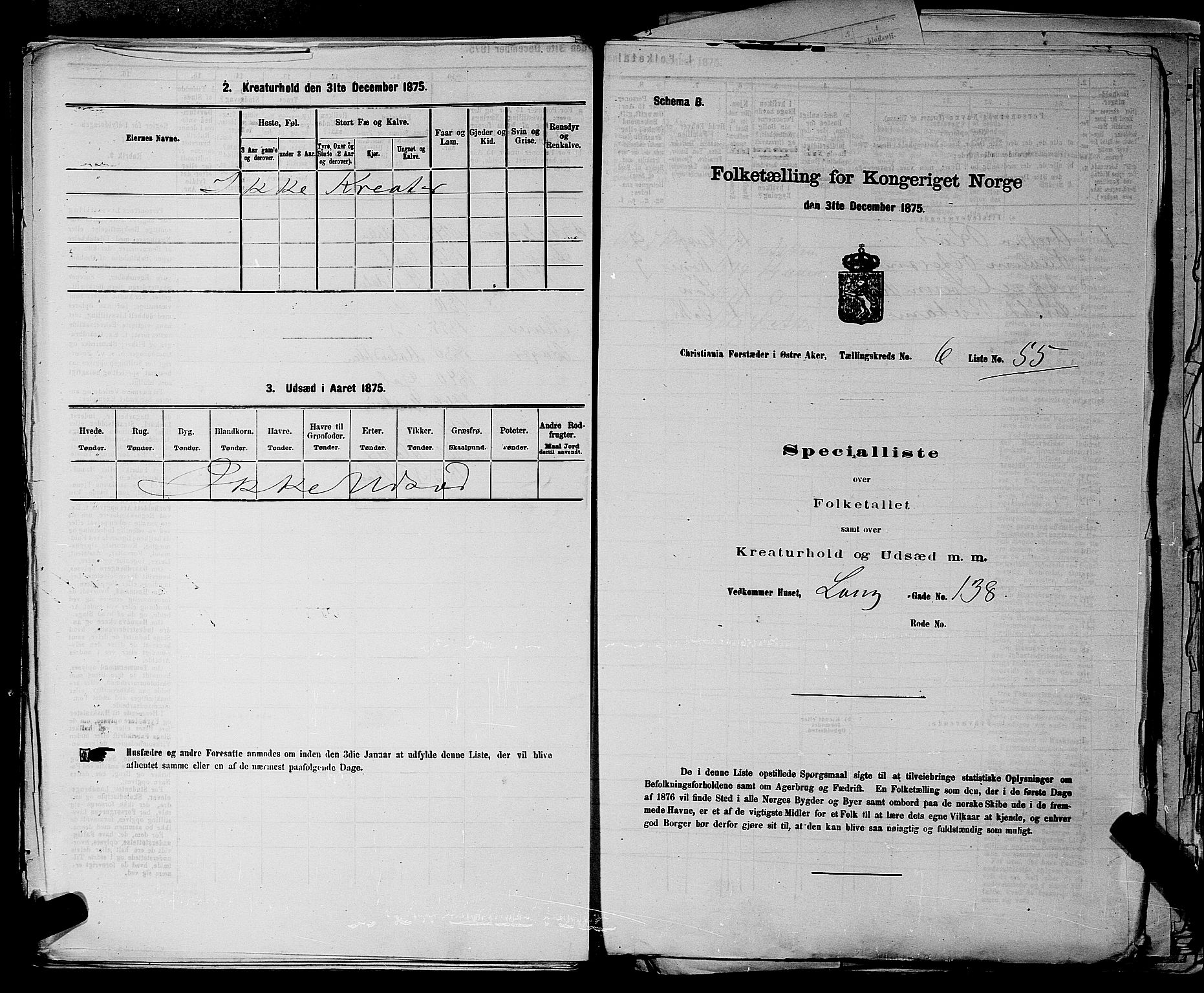 RA, 1875 census for 0218bP Østre Aker, 1875, p. 1758