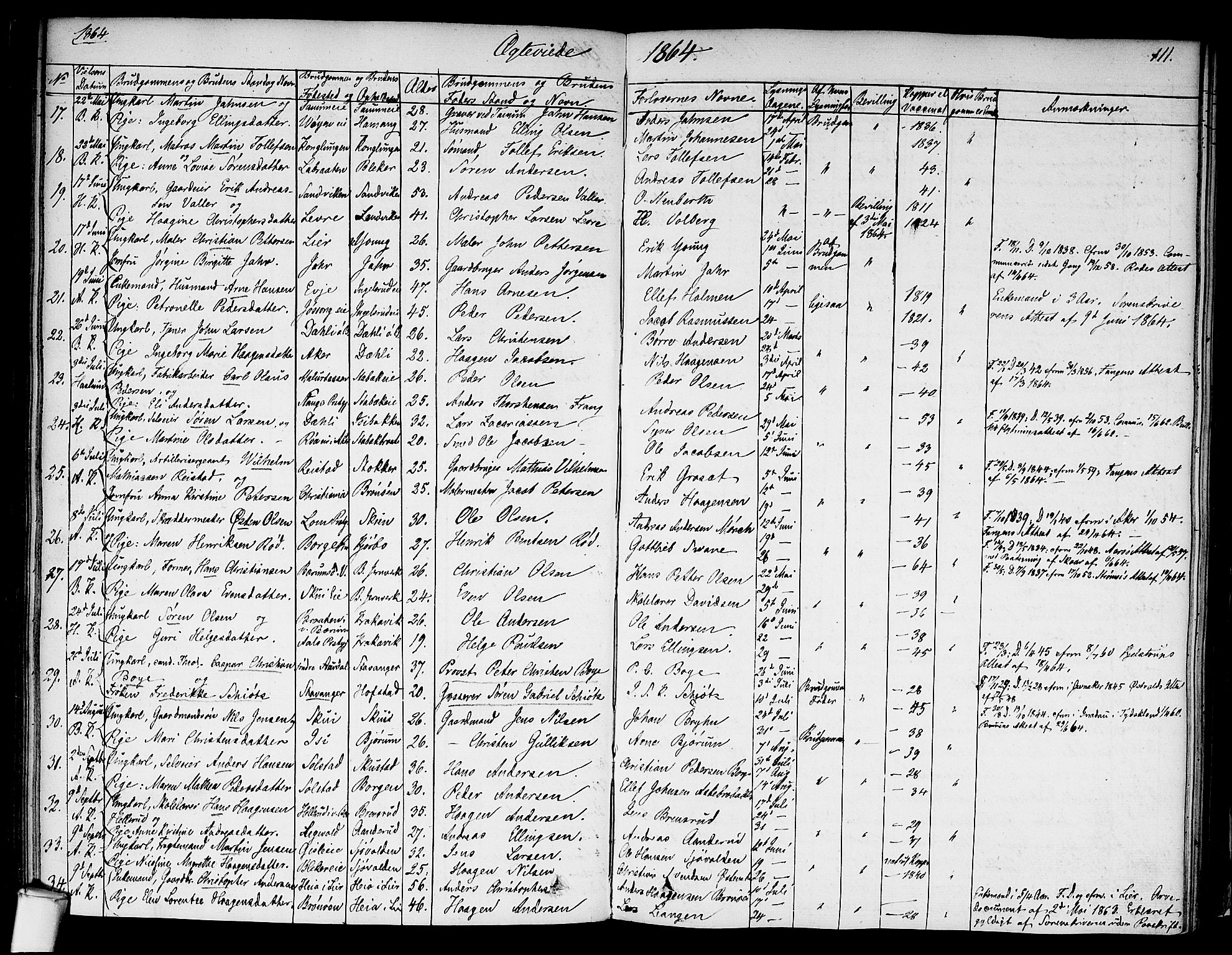 Asker prestekontor Kirkebøker, SAO/A-10256a/F/Fa/L0010: Parish register (official) no. I 10, 1825-1878, p. 111