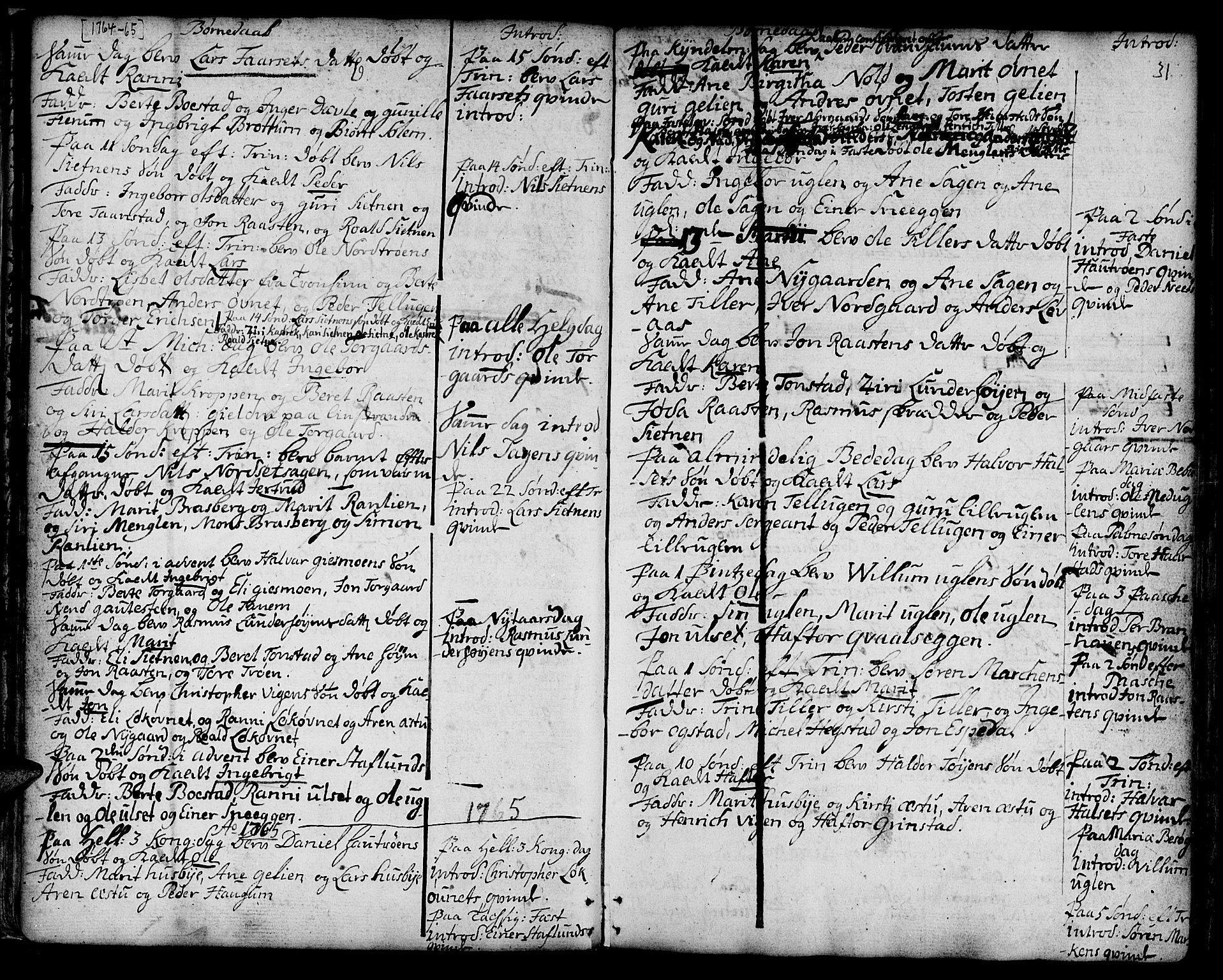 Ministerialprotokoller, klokkerbøker og fødselsregistre - Sør-Trøndelag, SAT/A-1456/618/L0437: Parish register (official) no. 618A02, 1749-1782, p. 31